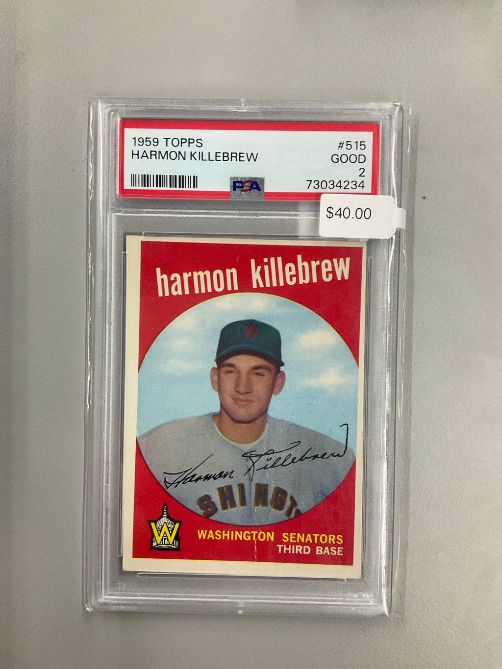 1959 Topps Harmon Killebrew #515 PSA 2