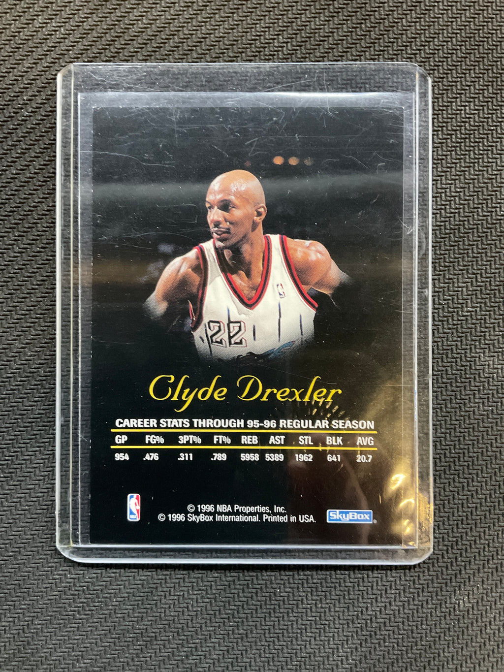 1996 Skybox Premium Clyde Drexler Autograph Trail Blazers