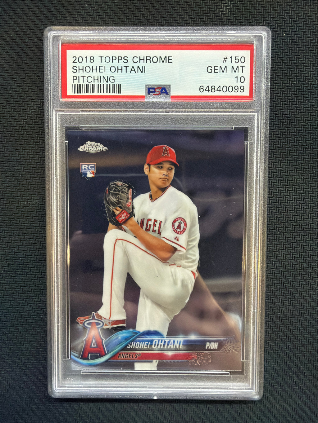 2018 Topps Chrome Shohei Ohtani Pitching PSA 10