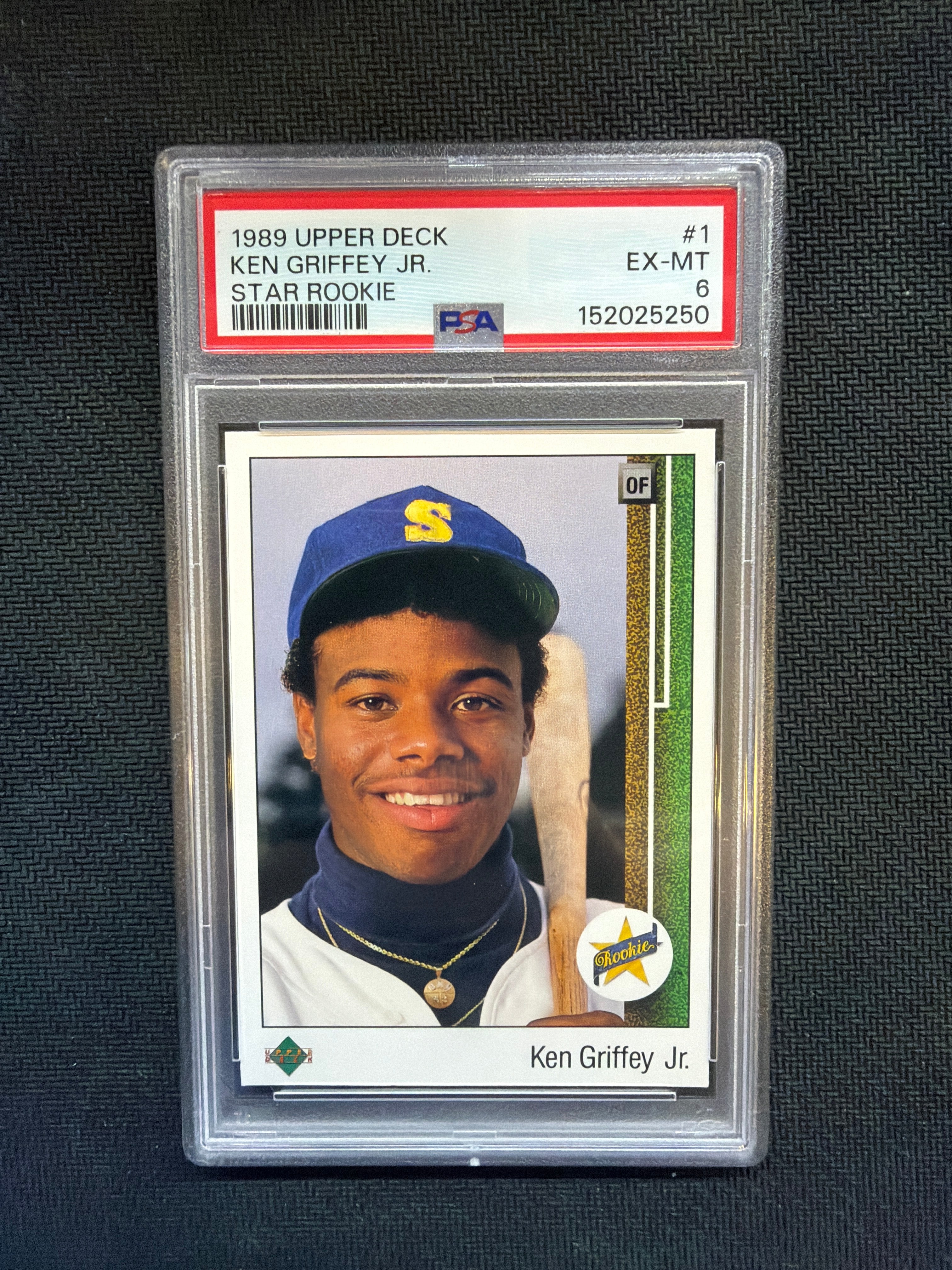 1989 Upper Deck Ken Griffey Jr. Star Rookie PSA 6