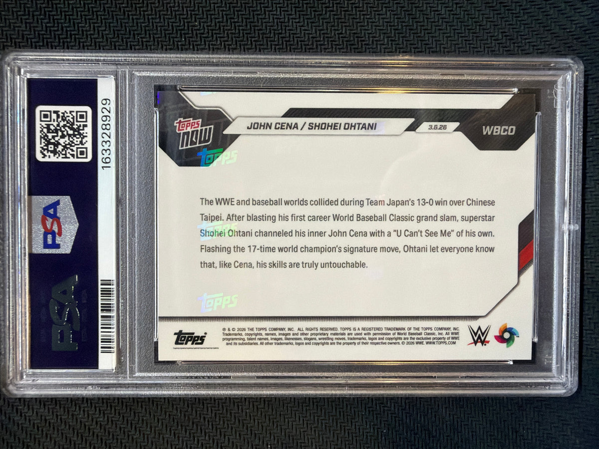 2026 Topps Now WBC Cena/Ohtani #WBCO PSA 10 929