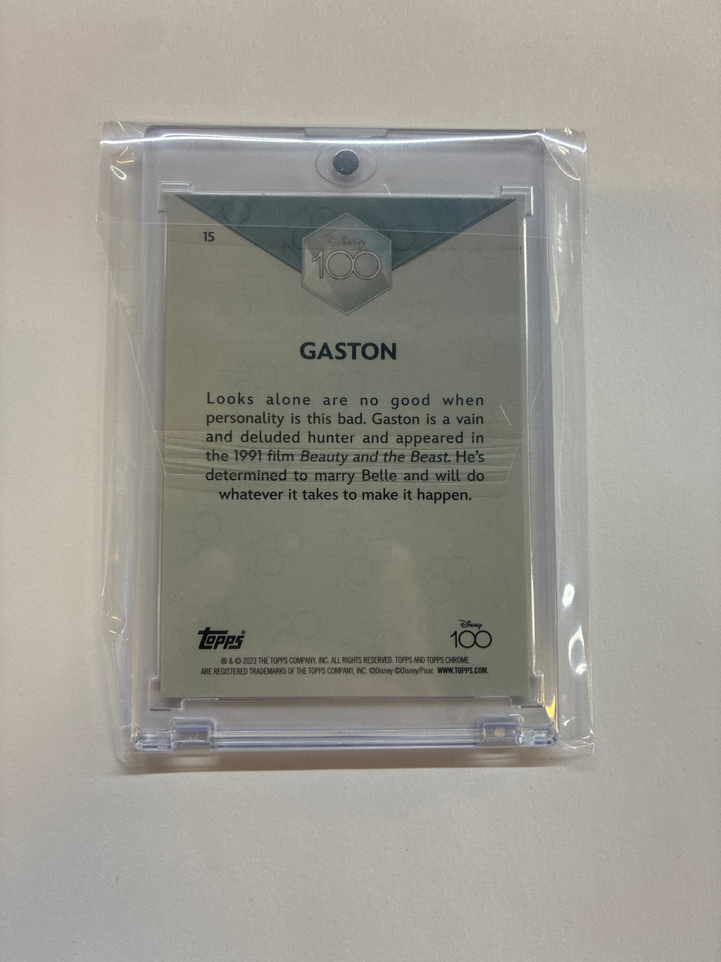 2023 Topps Chrome Disney 100 Gaston Pink Refractor /399