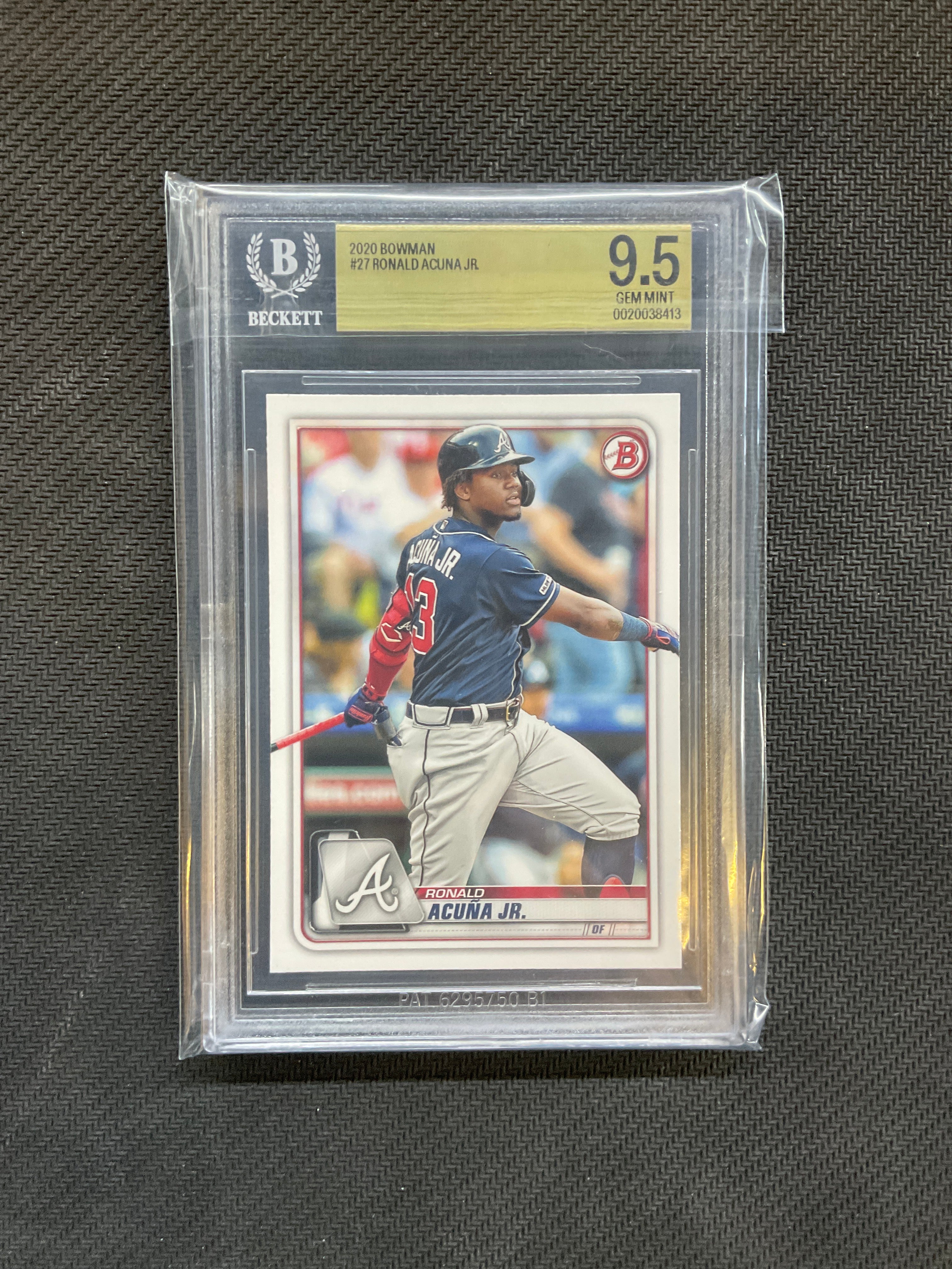 2020 Bowman Ronald Acuna Jr. Paper BGS 9.5 Braves