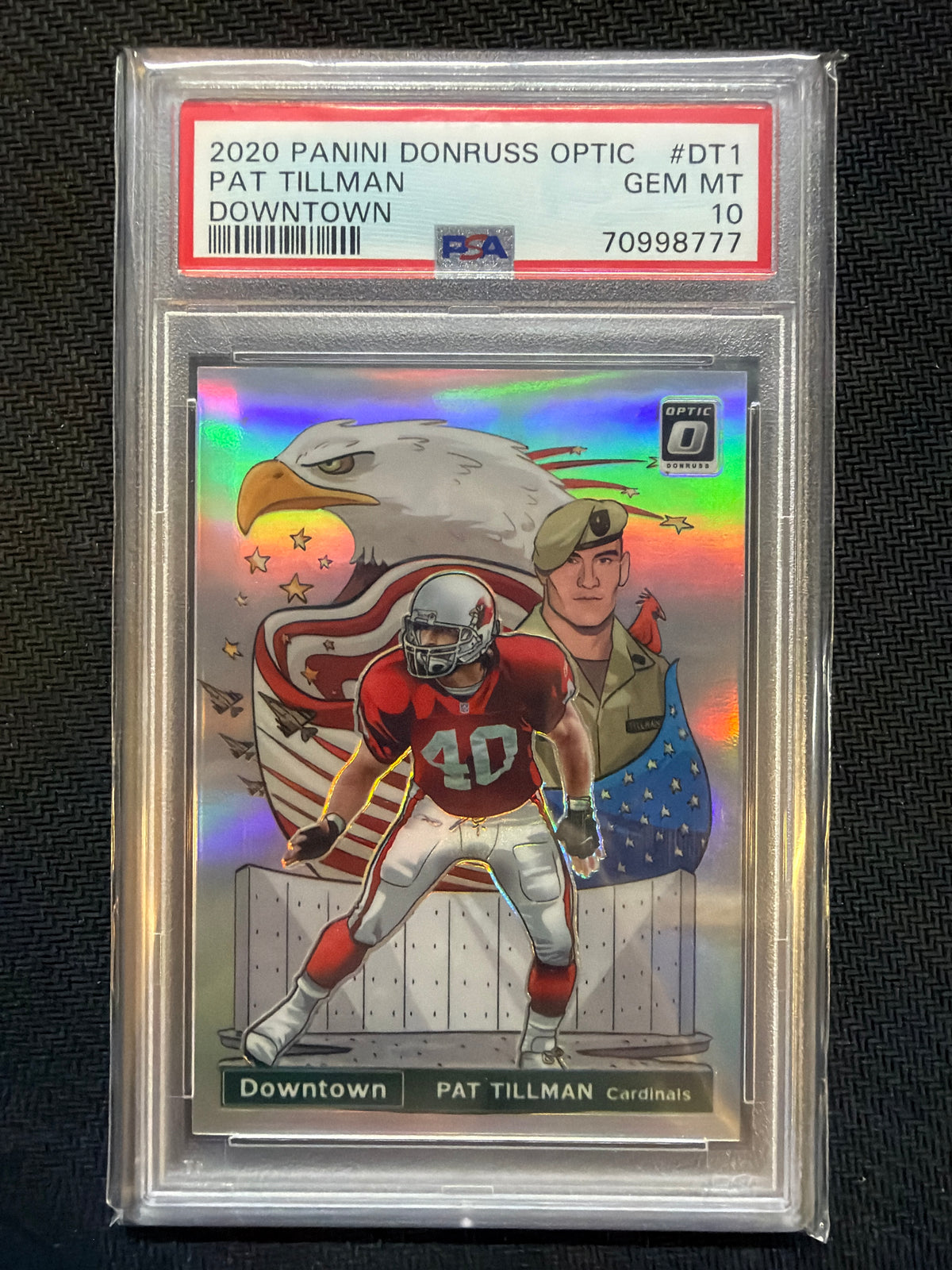 2020 Panini Donruss Optic Pat Tillman Downtown #DT1 PSA 10 Cardinals