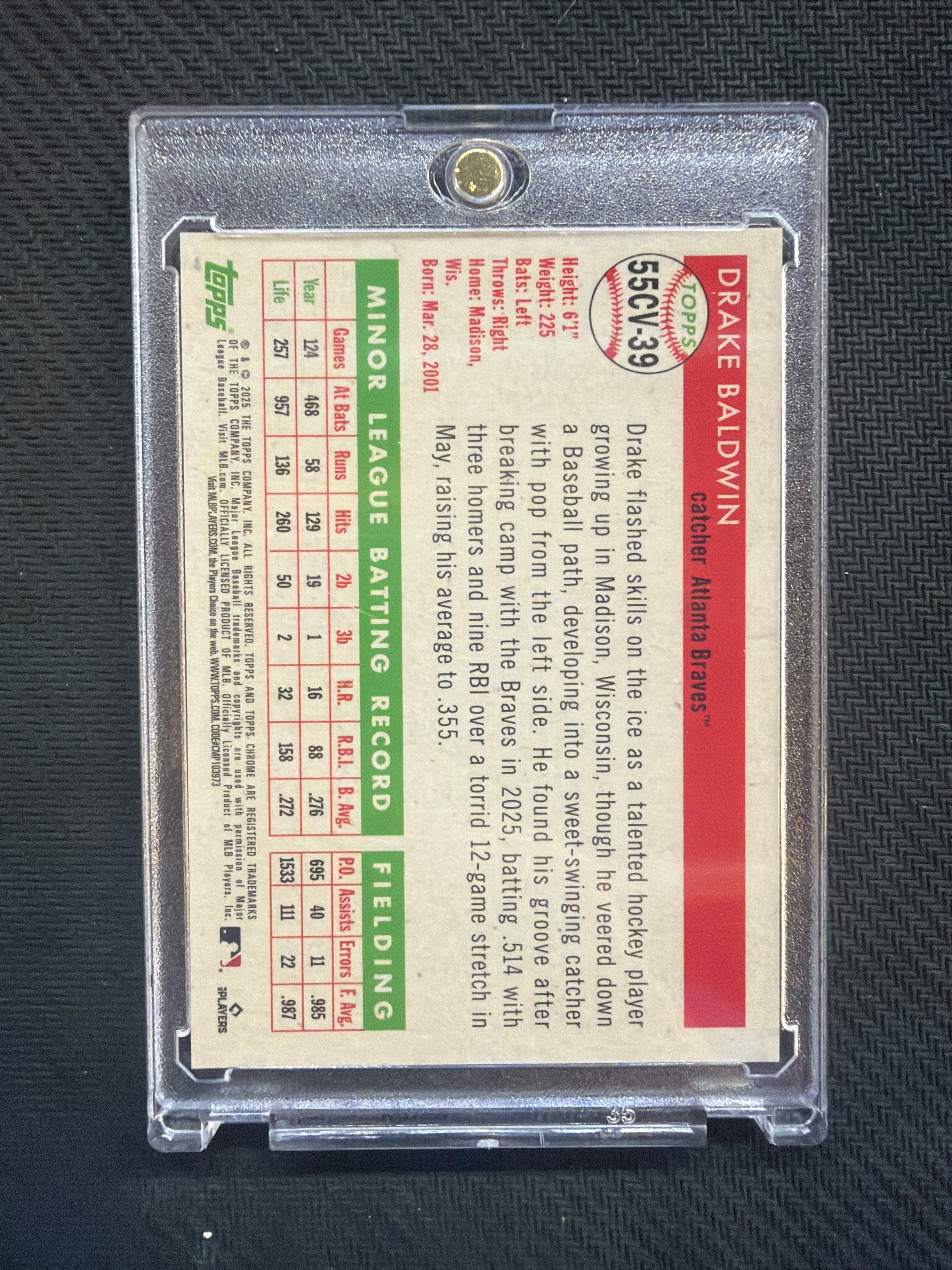 2025 Topps Chrome Platinum Drake Baldwin City Variation