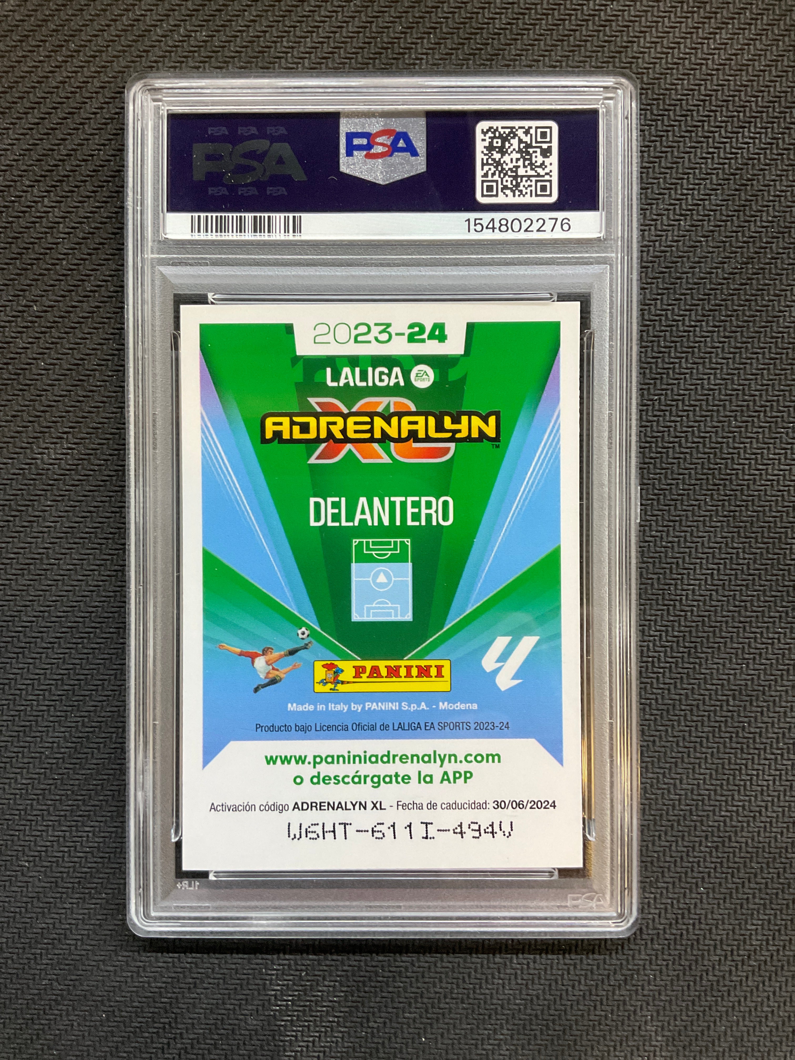 2023-24 Panini Adrenalyn XL Laliga LaMine Yamal Rookie Limited Facesmile Signature PSA 10 276