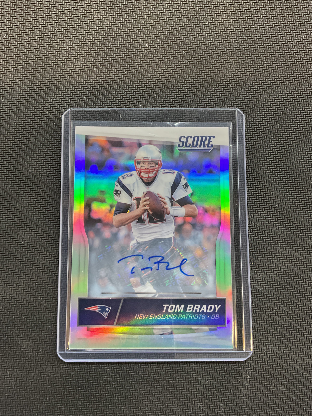 2020 Panini Chronicles Tom Brady Score Silver Auto 1/1 Patriots