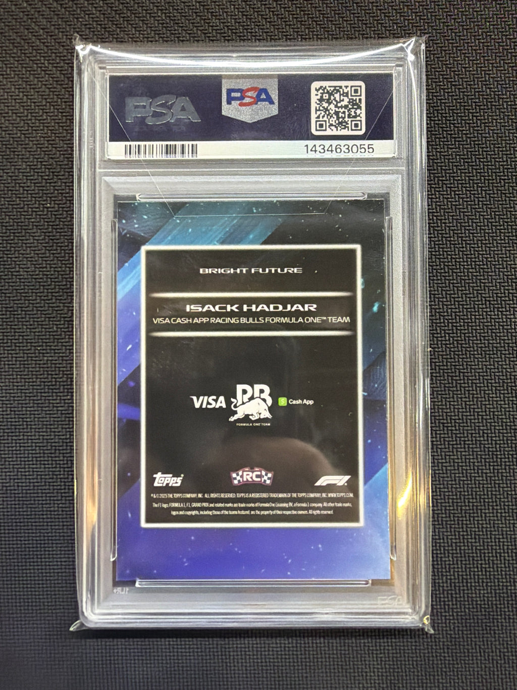 2025 Topps Lights Out Isack Hadjar Bright Future Rookie PSA 10