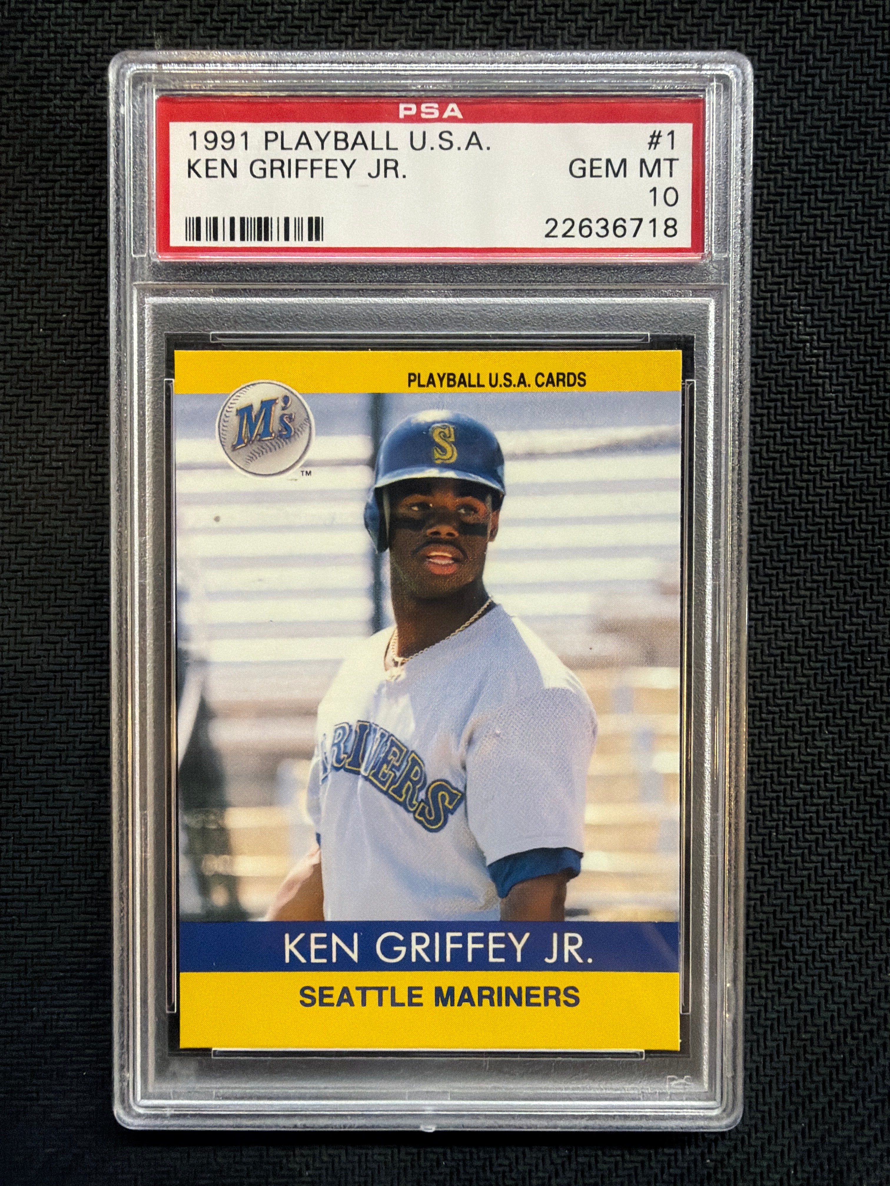 1991 Playball U.S.A. Ken Griffey Jr. #1 PSA 10 718