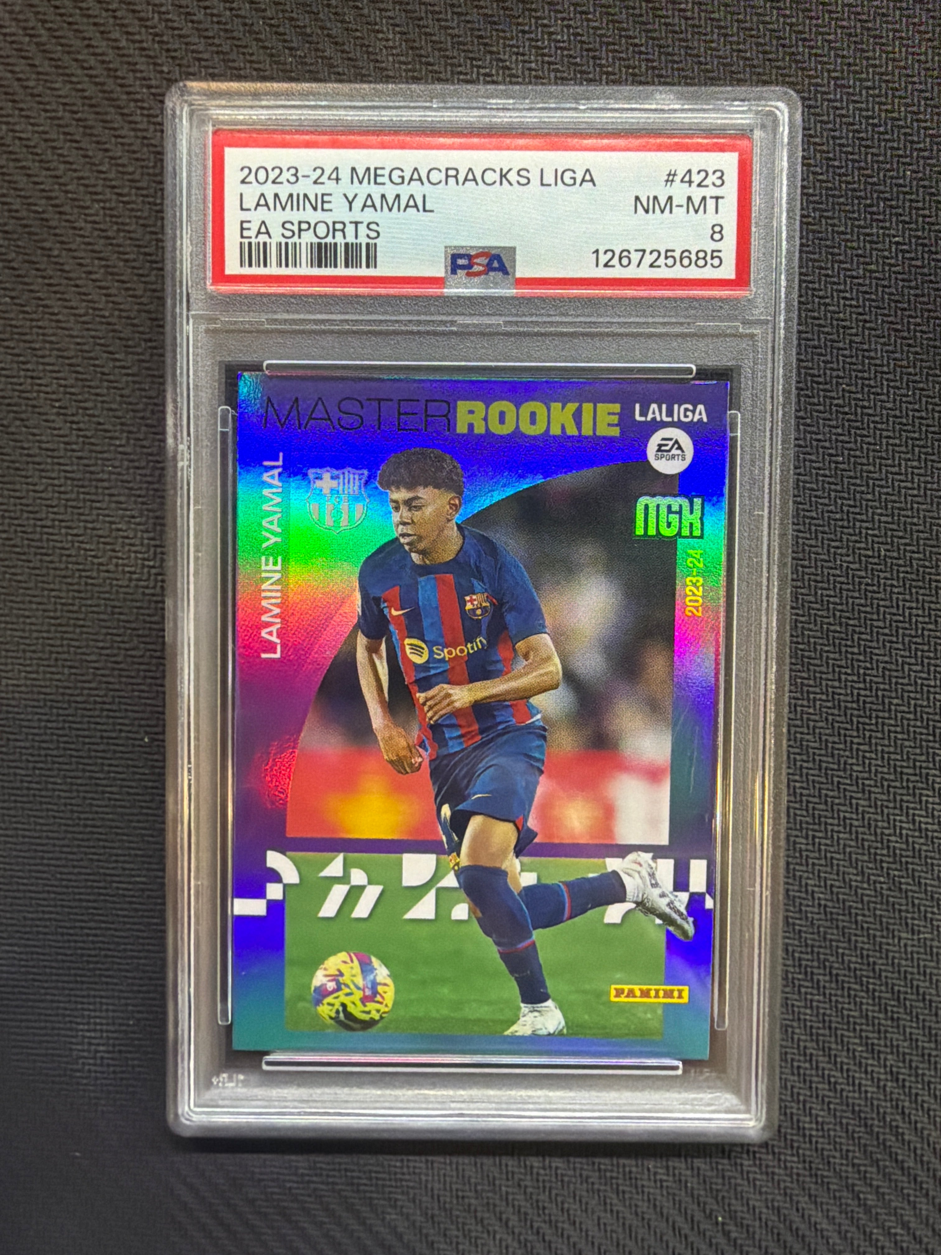2023-24 Megacracks Liga LaMine Yamal Rookie Ea Sports PSA 8