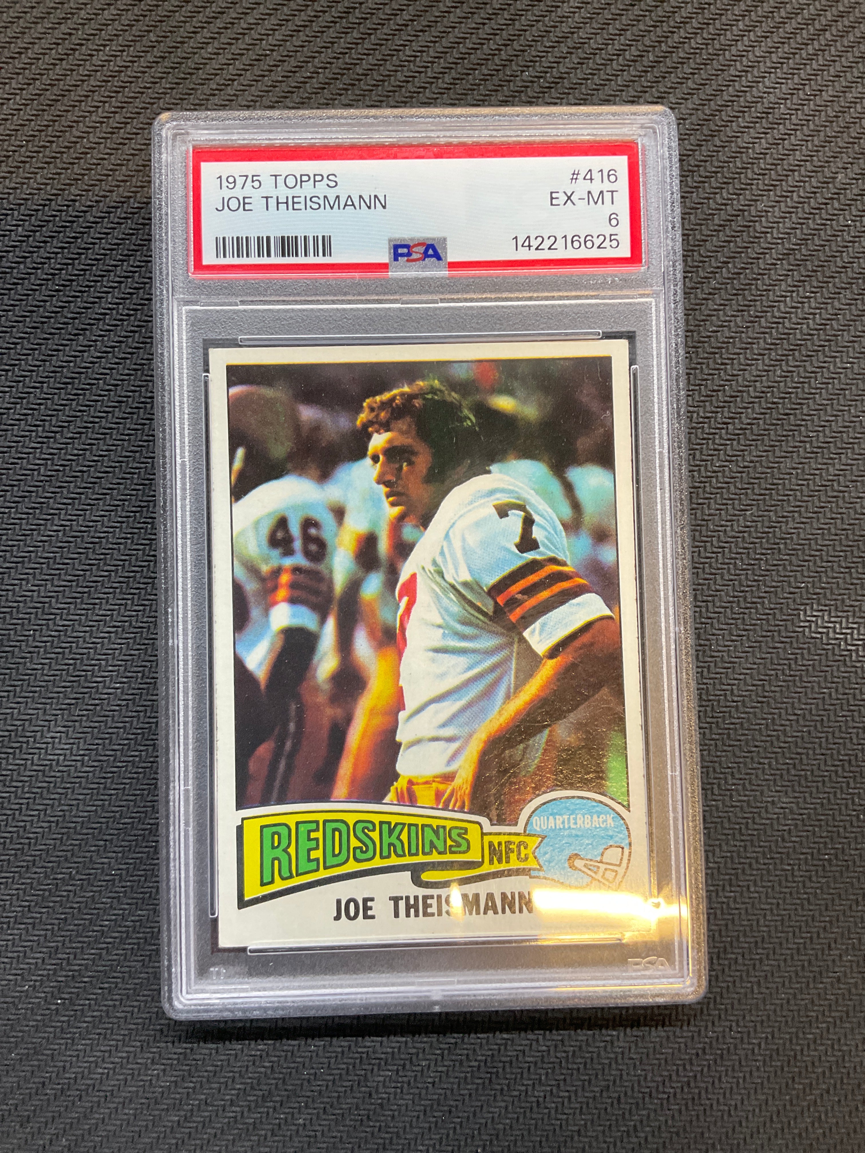 1975 Topps Joe Theismann #416 PSA 6 Rookie