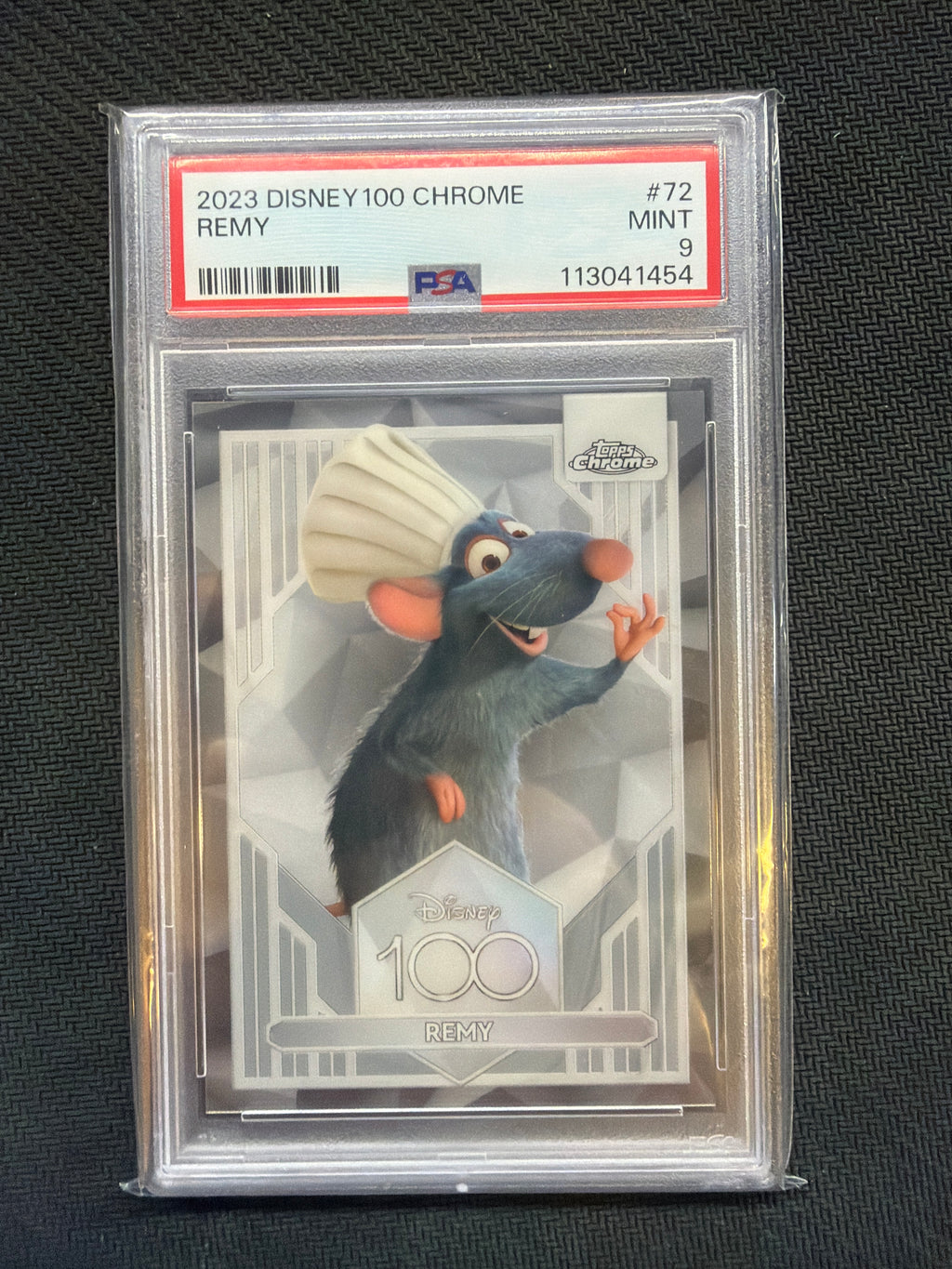 2023 Topps Chrome Disney 100 Remy #72 PSA 9 Rookie 454