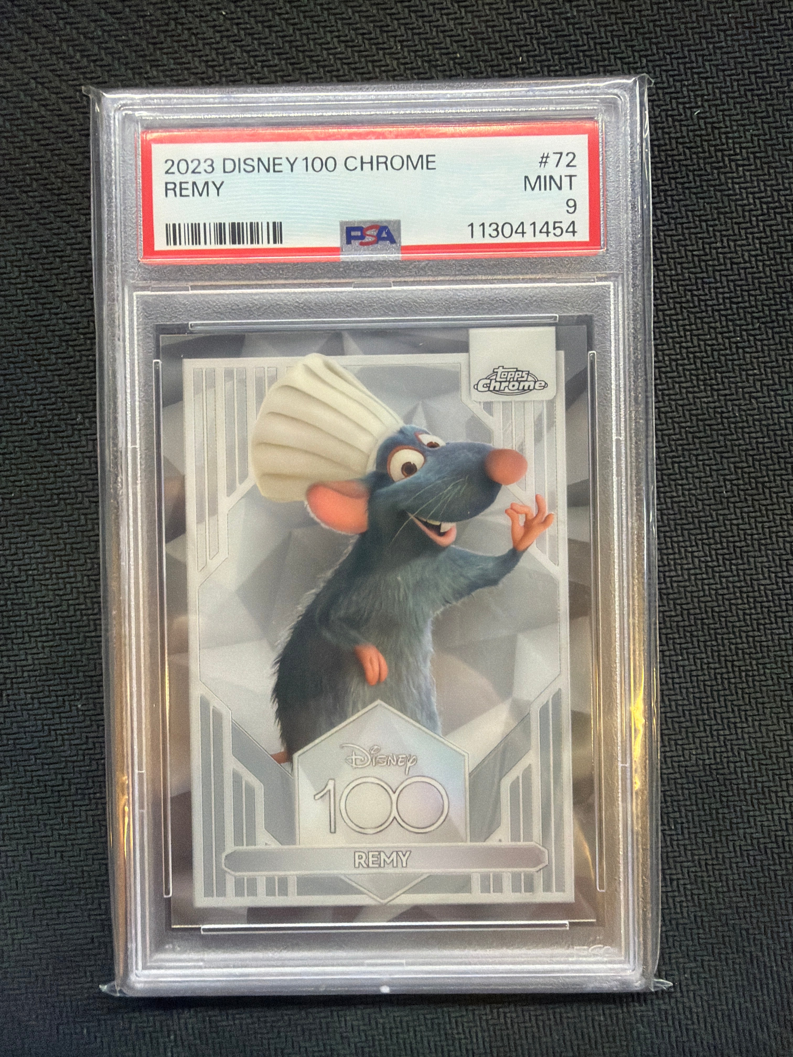2023 Topps Chrome Disney 100 Remy #72 PSA 9 Rookie 454