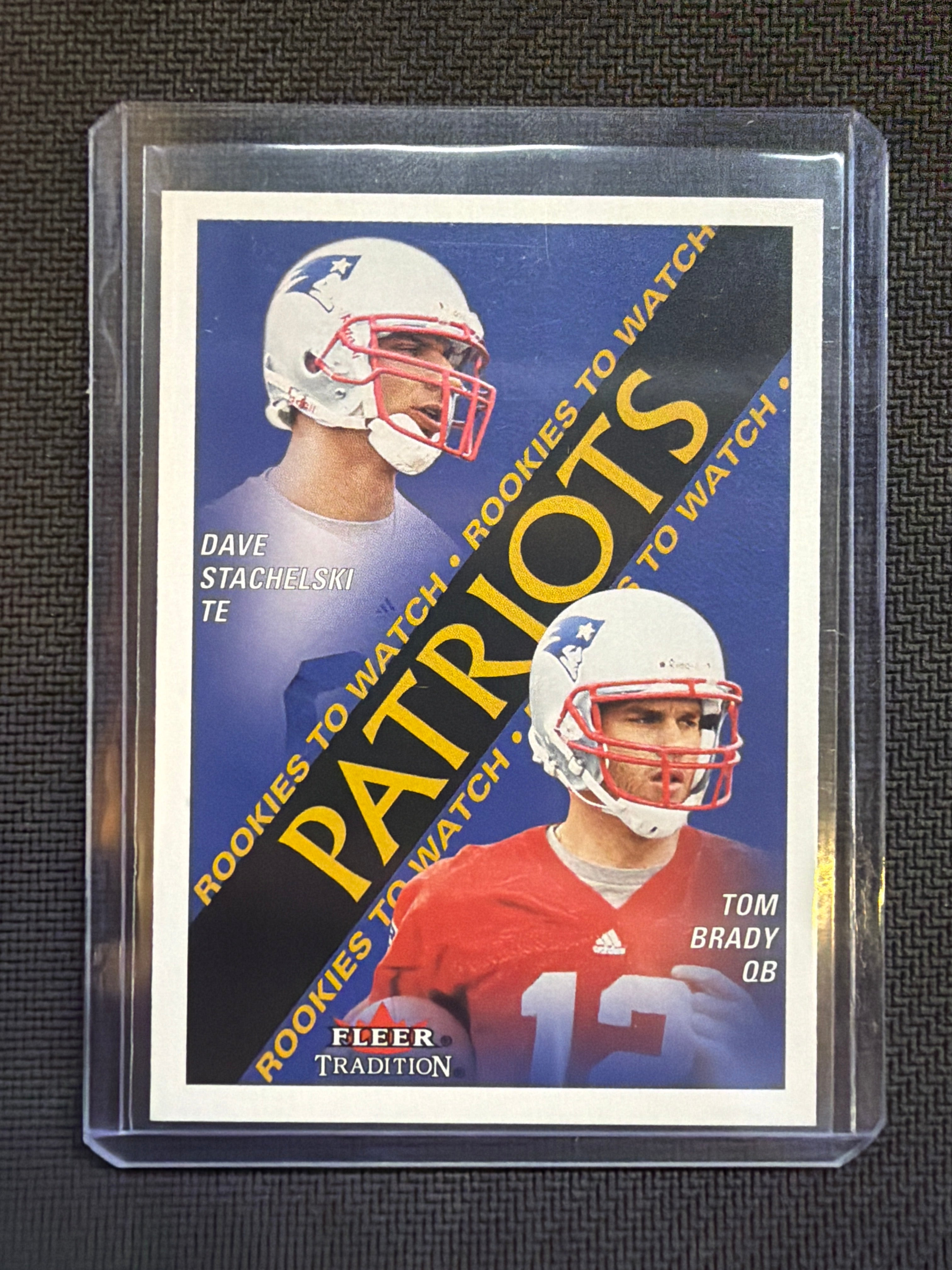 2000 Fleer Tradition Stachelski Brady #352 Rookie Patriots