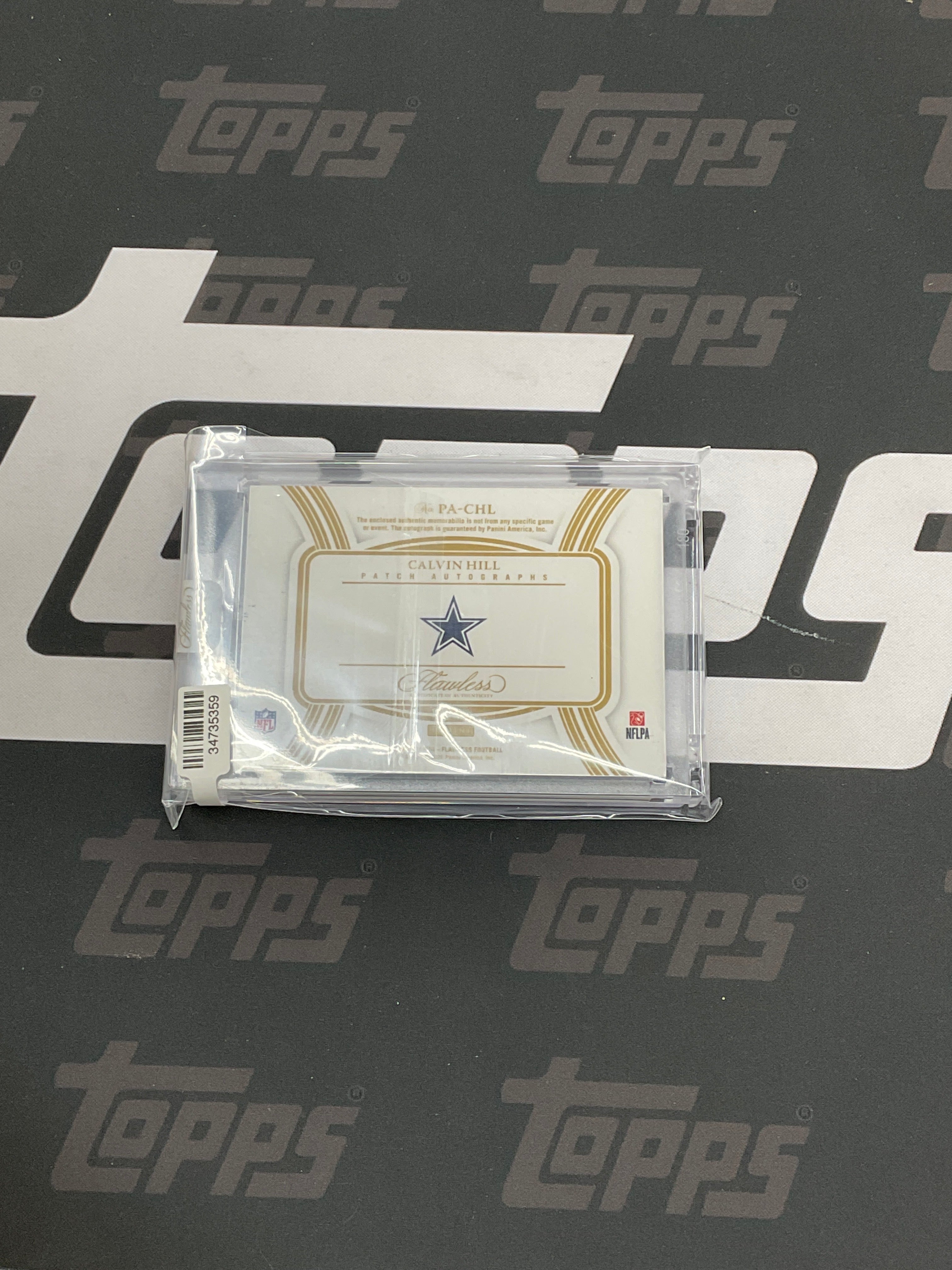 2025 Panini Flawless Calvon Hill NFL Shield Patch Auto /5