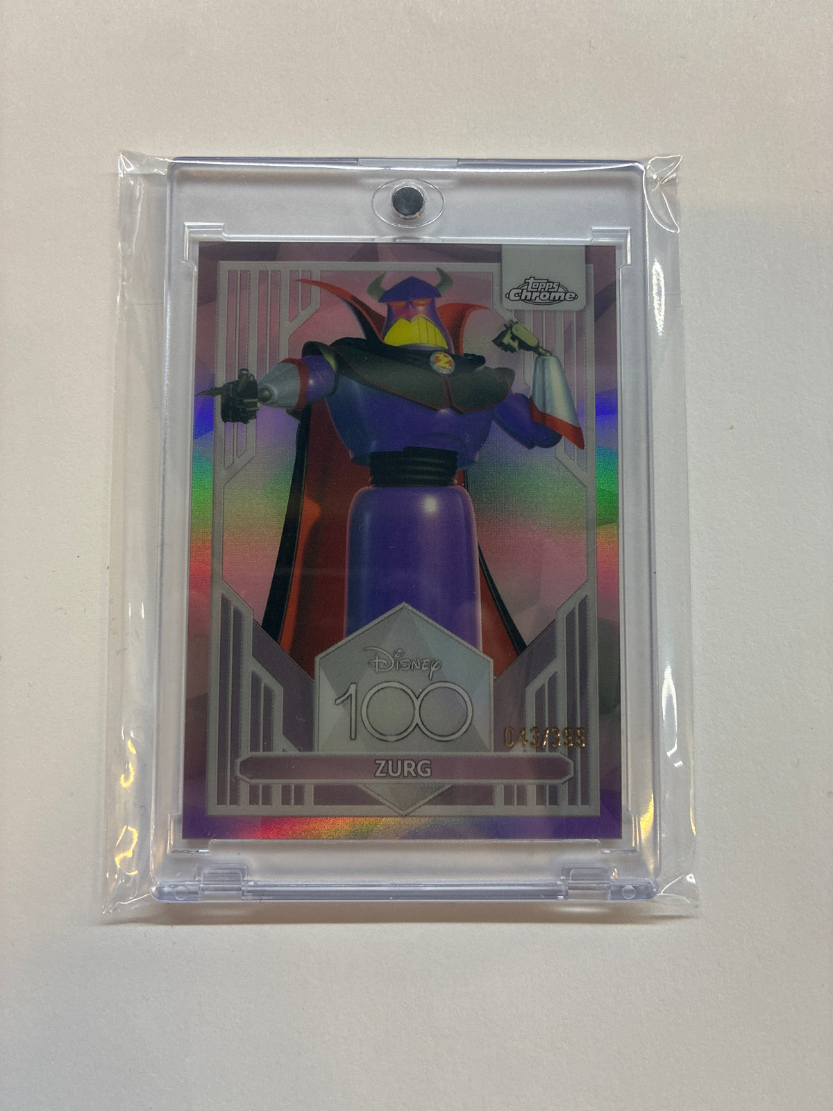 2023 Topps Chrome Disney 100 Zurg Pink Refractor /399