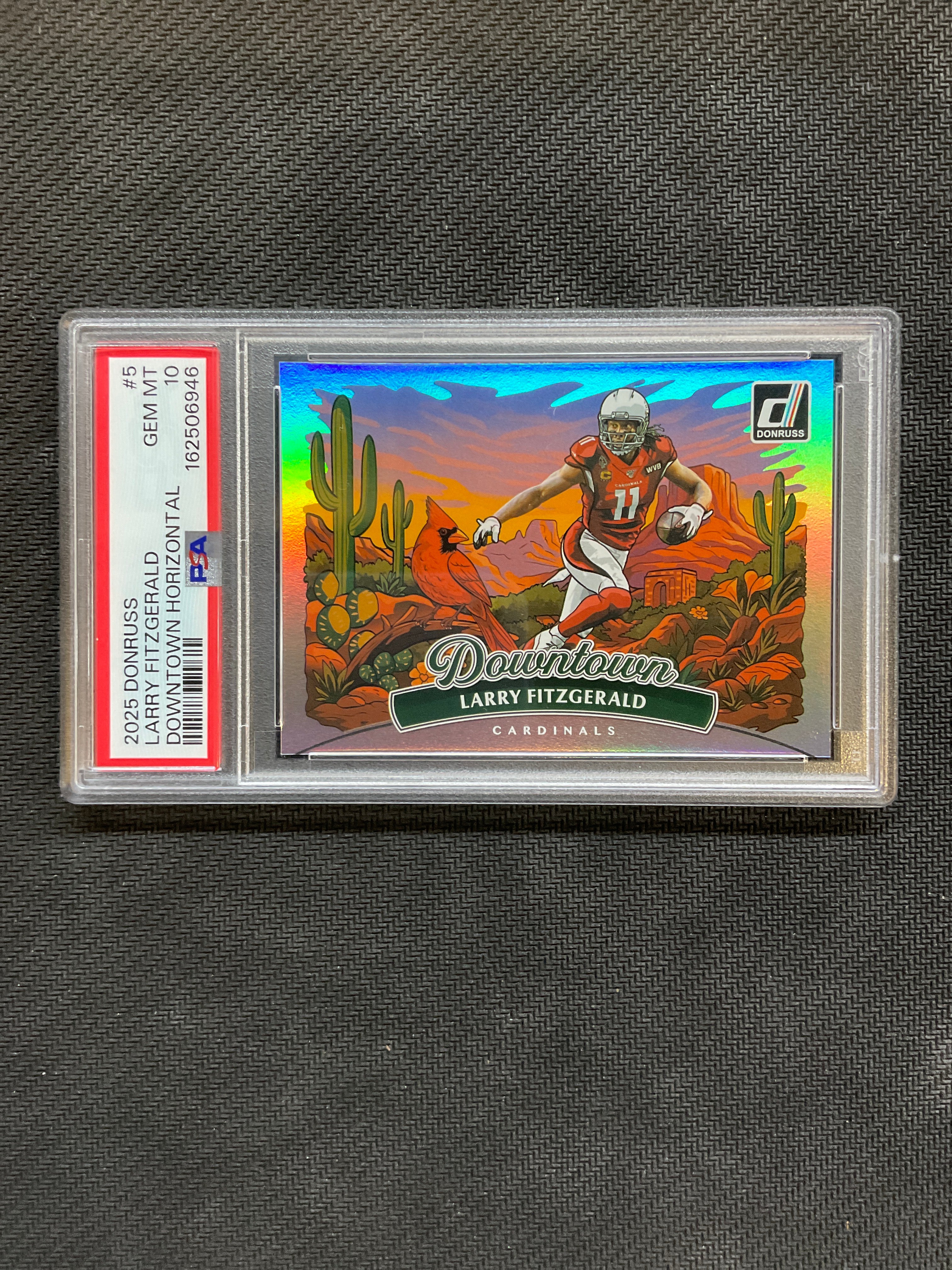 2025 Donruss Larry Fitzgerald Downtown Horizontal PSA 10 Cardinals