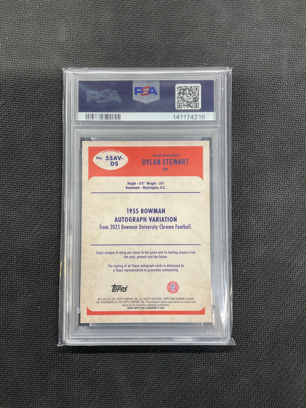 2025 Bowman U Chrome Dylan Stewart Auto 55 PSA 9 /99