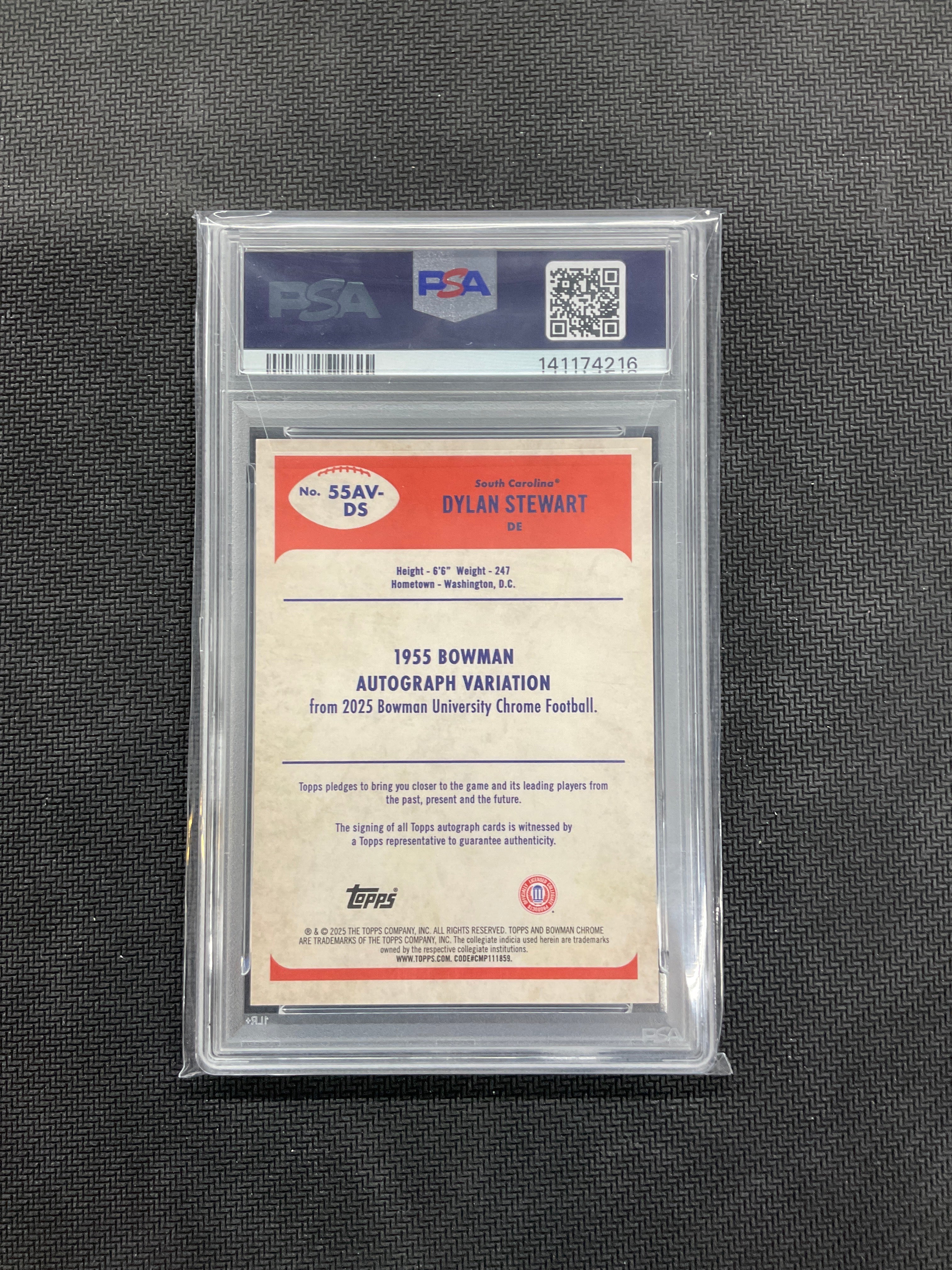 2025 Bowman U Chrome Dylan Stewart Auto 55 PSA 9 /99