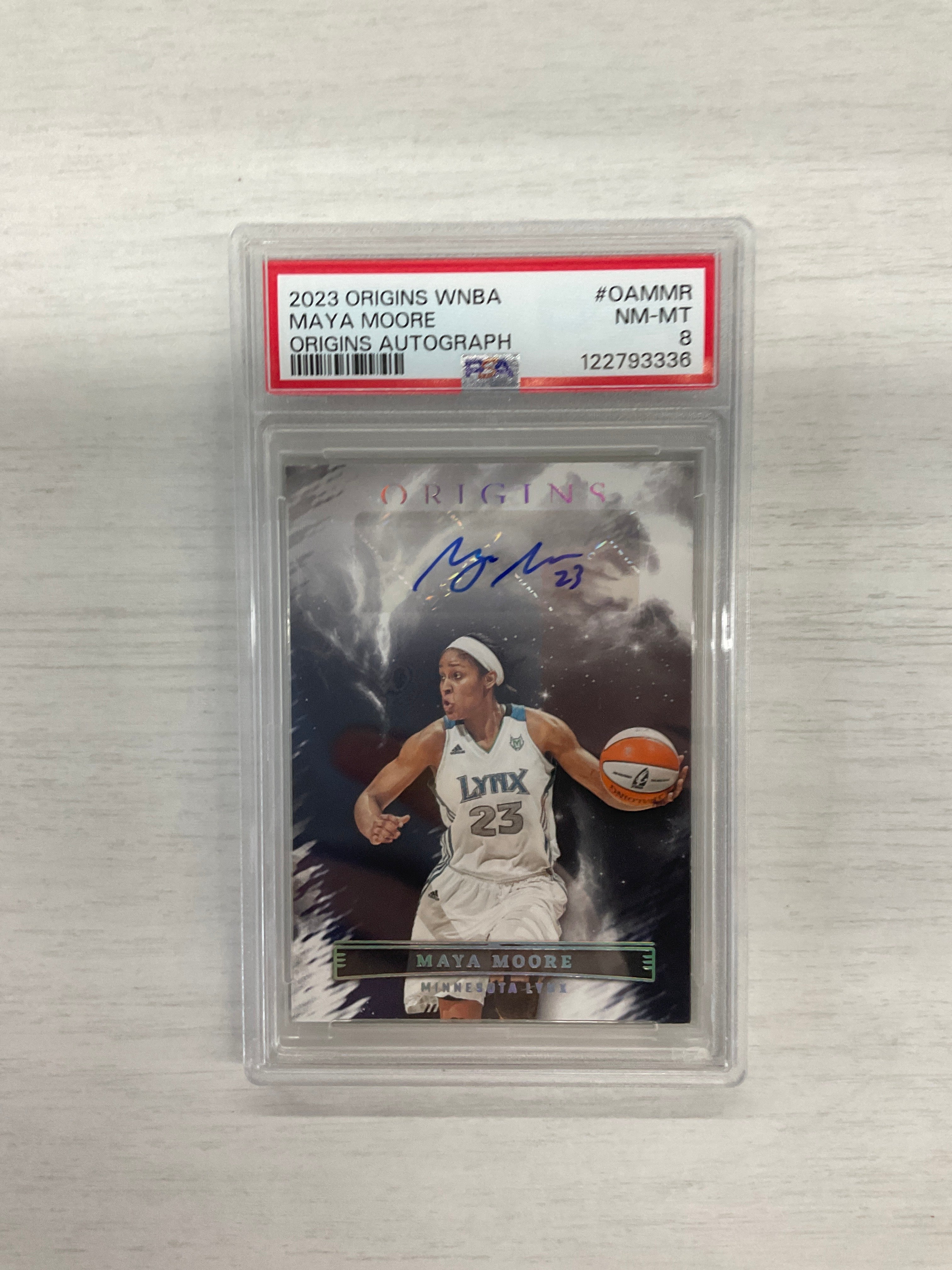 2023 Origins WNBA Maya Moore Auto PSA 8