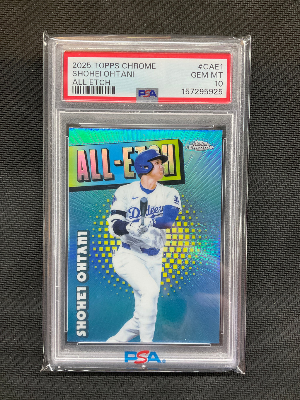 2025 Topps Chrome Shohei Ohtani All Etch PSA 10 925