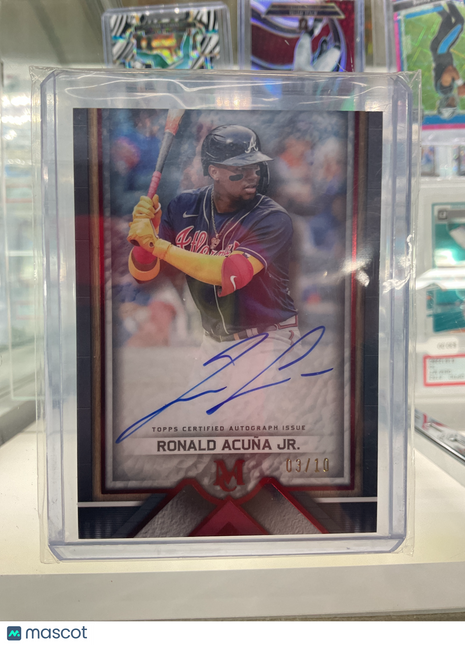 2023 Topps Museum Ronald Acuna Jr. Red Auto /10 braves