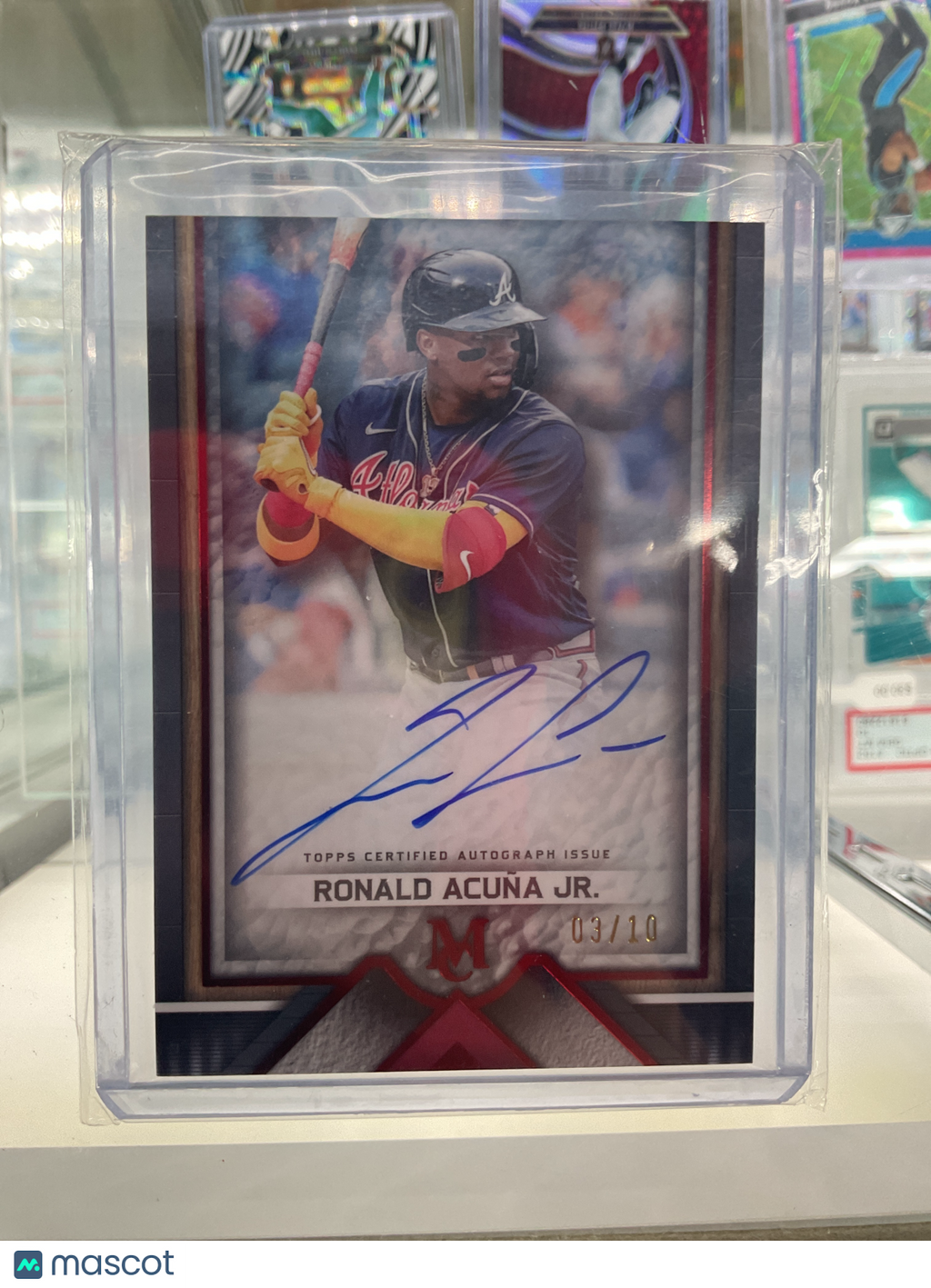 2023 Topps Museum Ronald Acuna Jr. Red Auto /10 braves