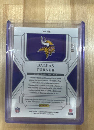 2024 National Treasures Dallas Turner Patch Auto /35 True RPA