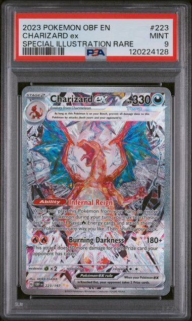 2023 Pokemon Obsidian Flames Charizard ex 223 PSA 9