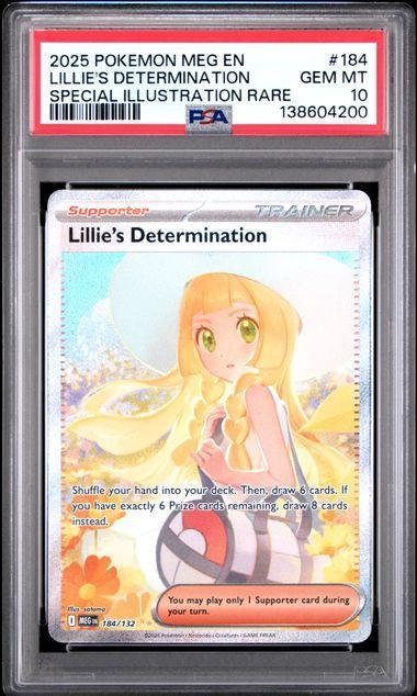 2025 Pokemon Mega Evolution Lillie's Determination 184 PSA 10