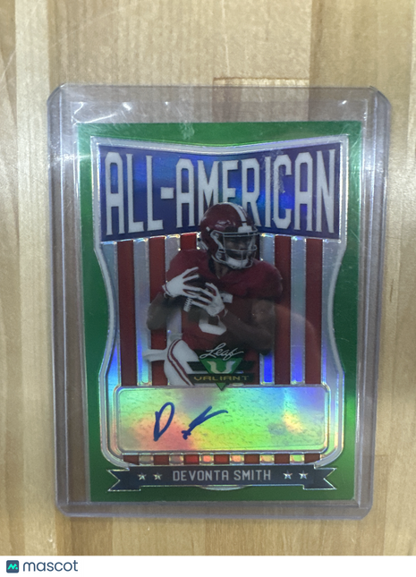 2021 Leaf Valiant Devonta Smith All American Auto /99 Alabama
