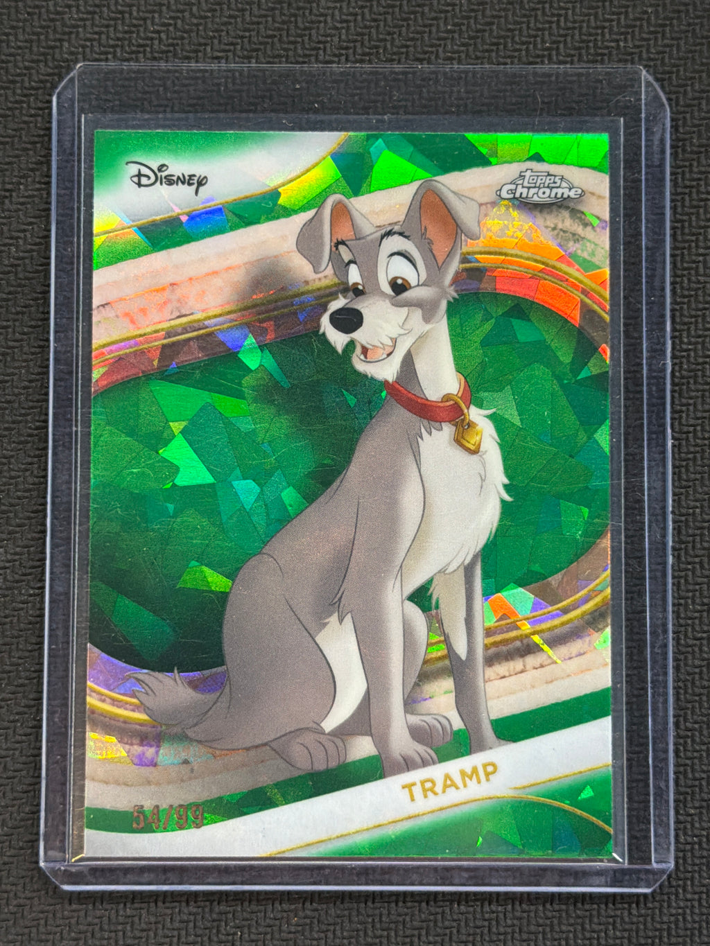 2025 Topps Chrome Disney Sapphire Lady & The Tramp Green /99