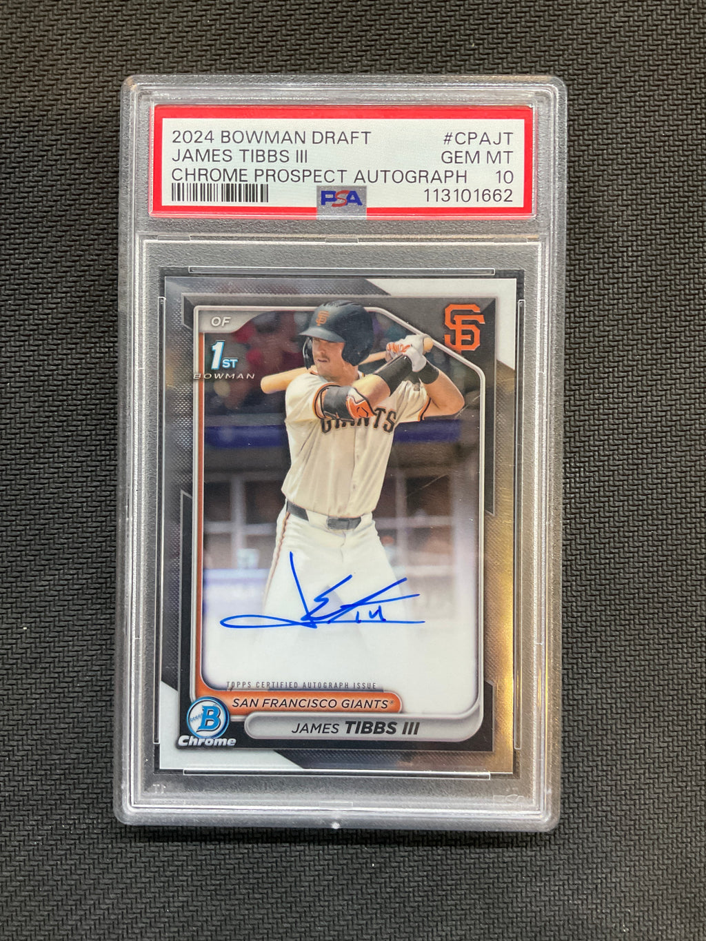 2024 Bowman Draft James Tibbs III 1st Auto PSA 10