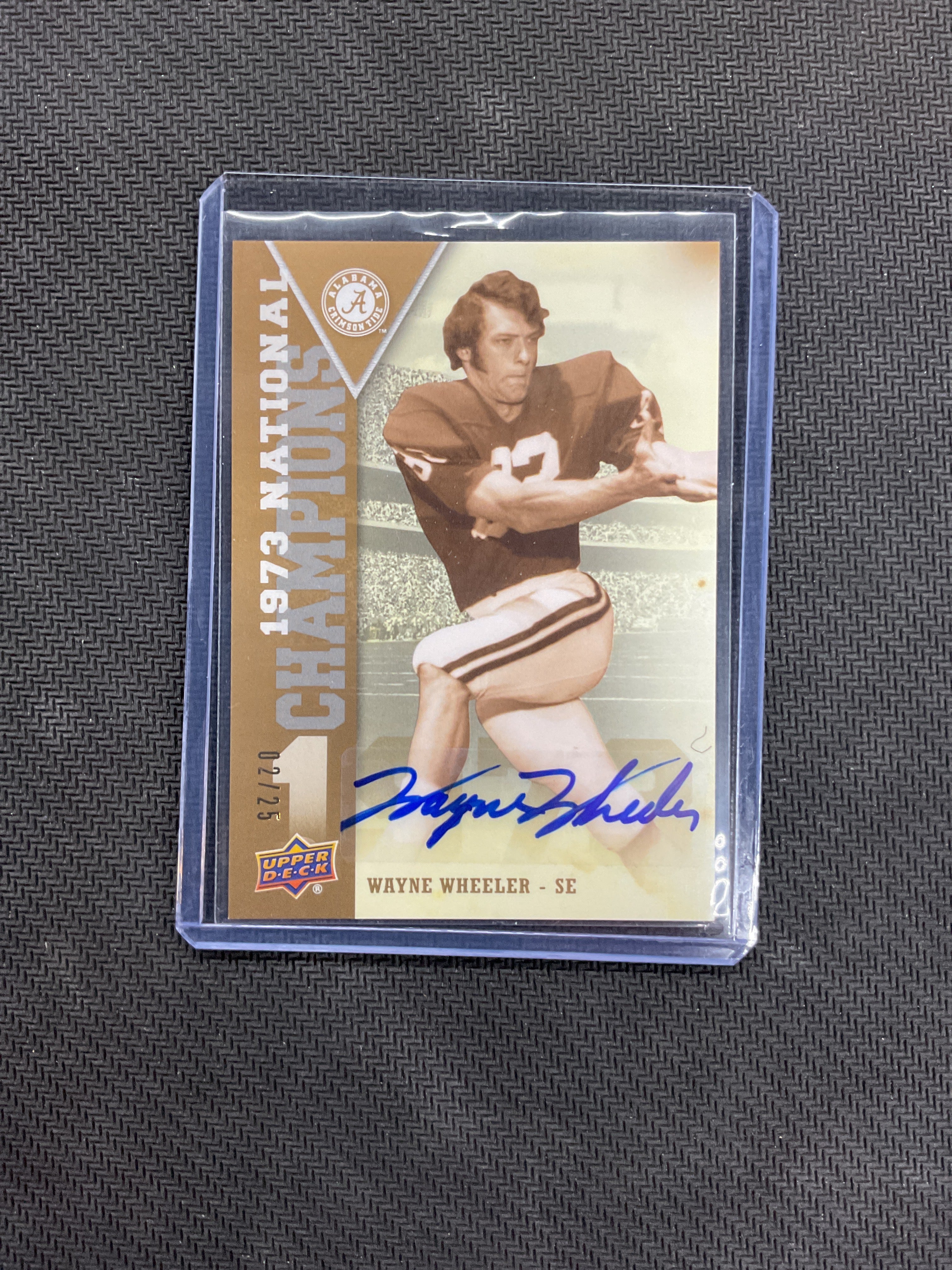 2012 Upper Deck Wayne Wheeler Auto /25 National Champions Alabama