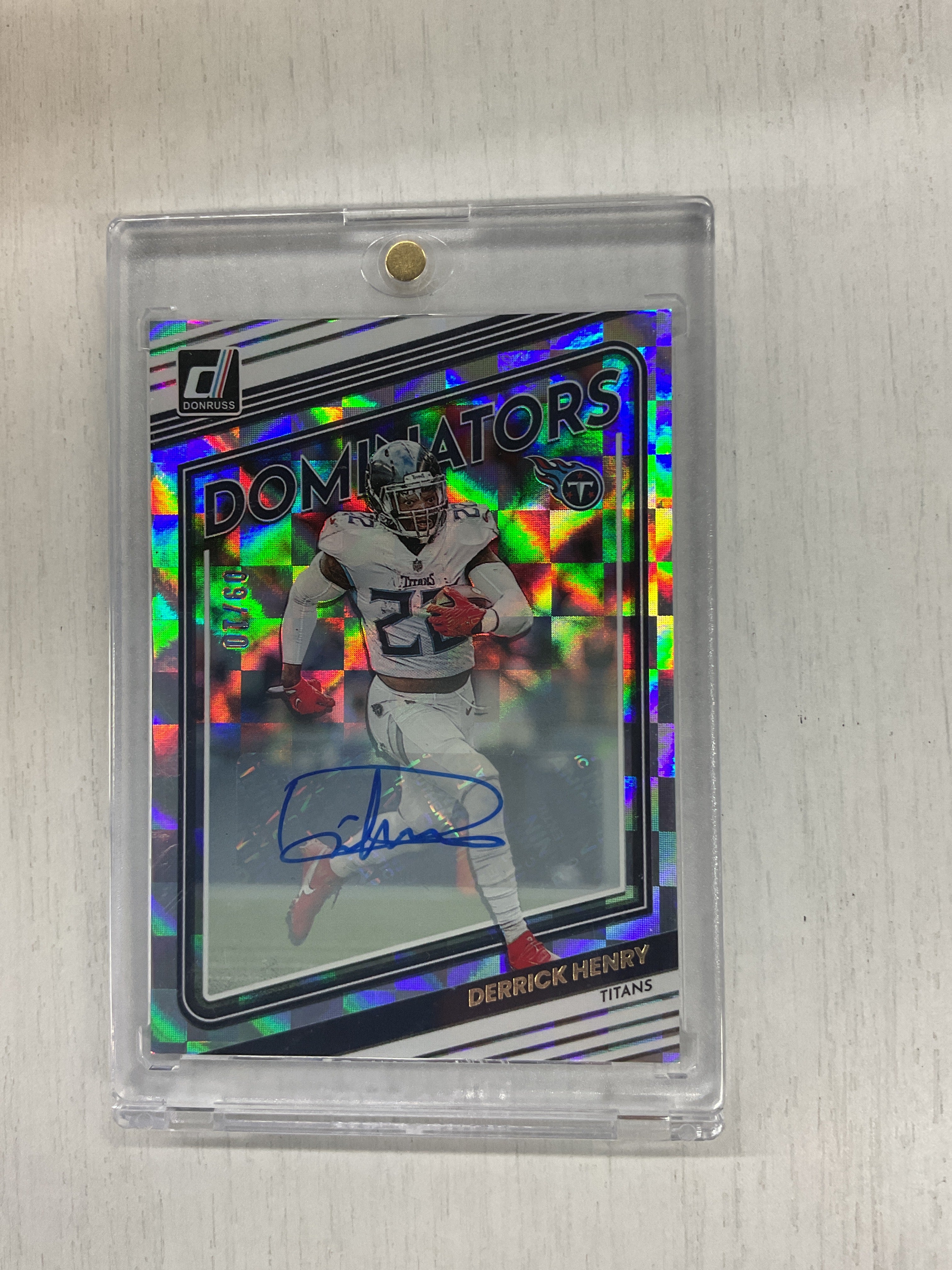 2022 Donruss Derrick Henry Dominators Auto /10