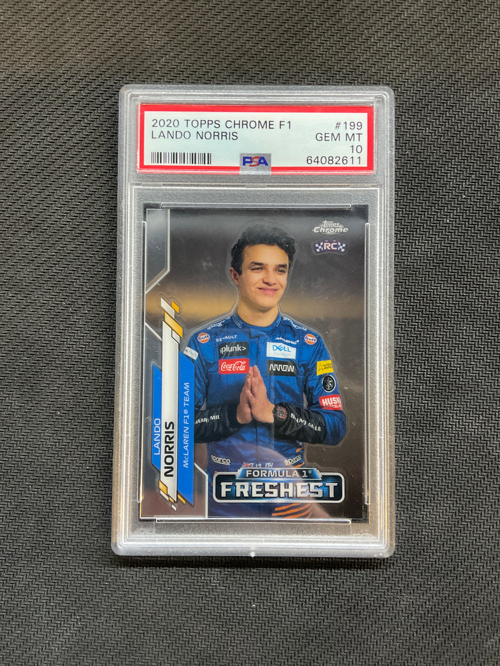 2020 Topps Chrome F1 Lando Norris #199 Rookie Freshest PSA 10 611