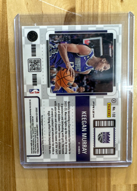 2022 Contenders Optic Keegan Murray Rookie Auto Red /99