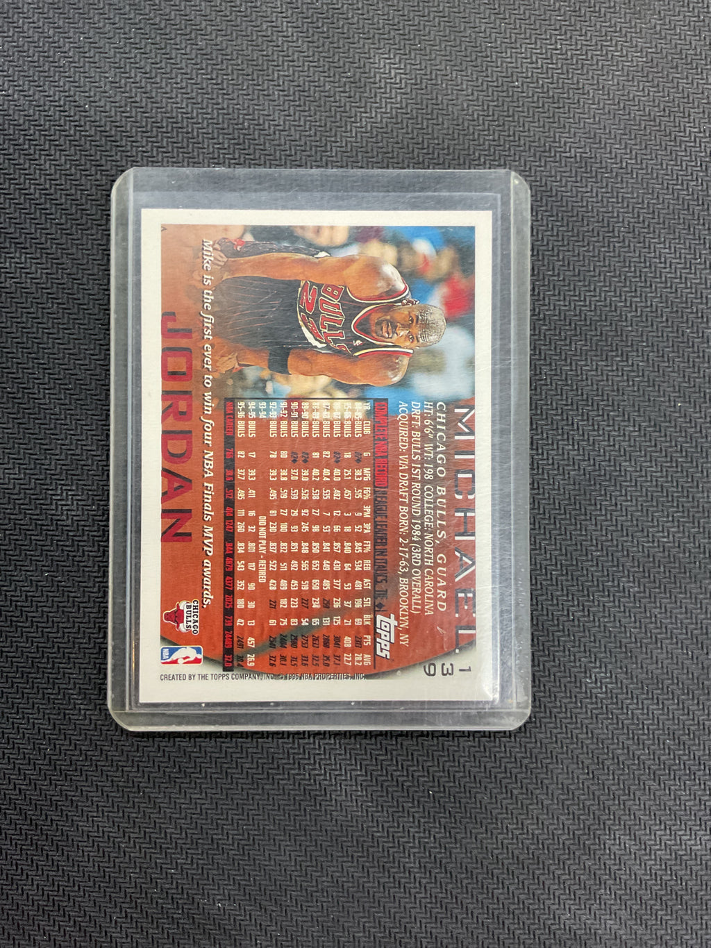 1996-97 Topps Michael Jordan #139 Bulls