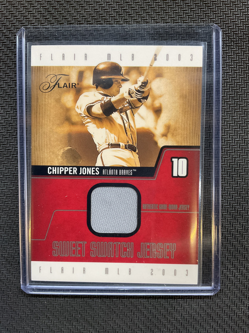 2003 Fleer Chipper Jones Sweet Swatch Jersey /250 Braves
