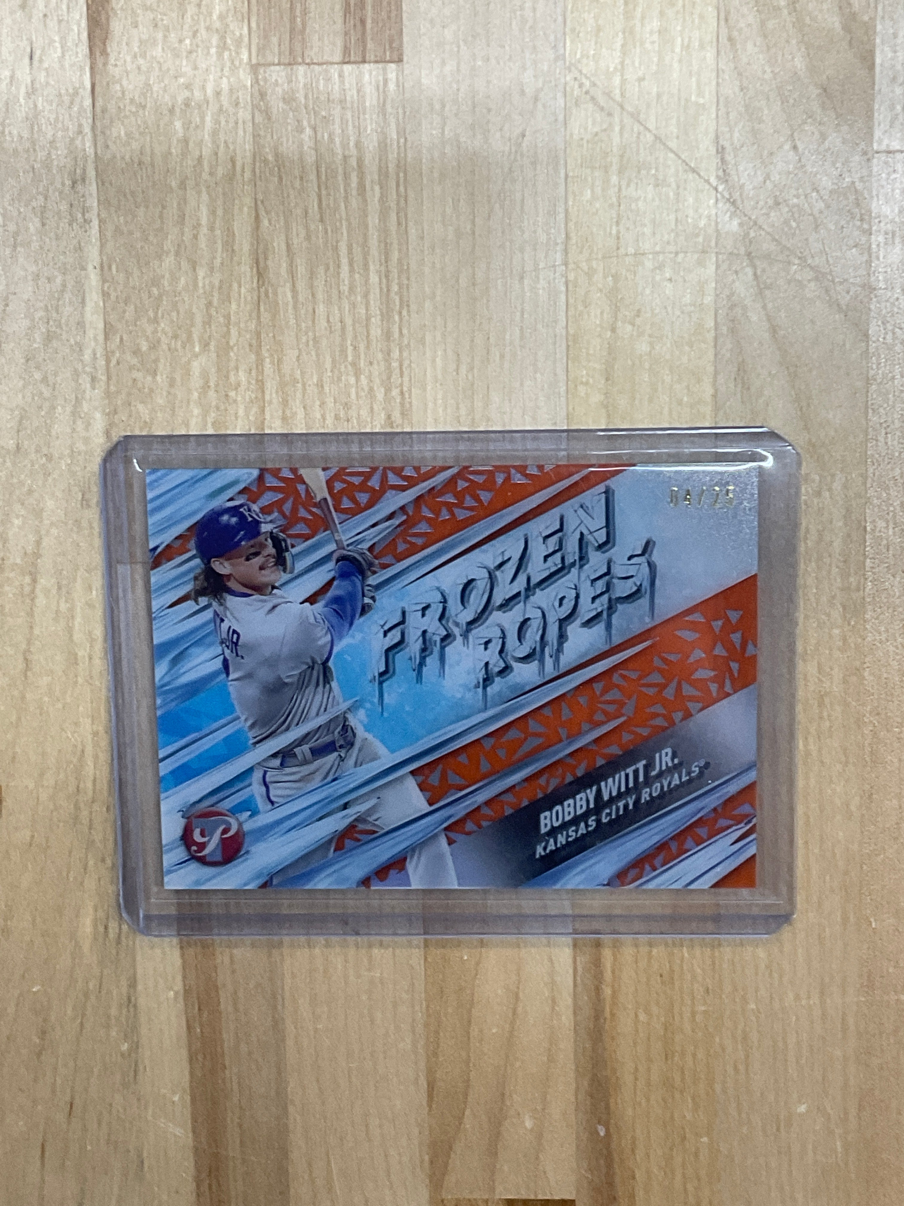 2024 Topps Pristine Bobby Witt Jr. Frozen /25 Orange