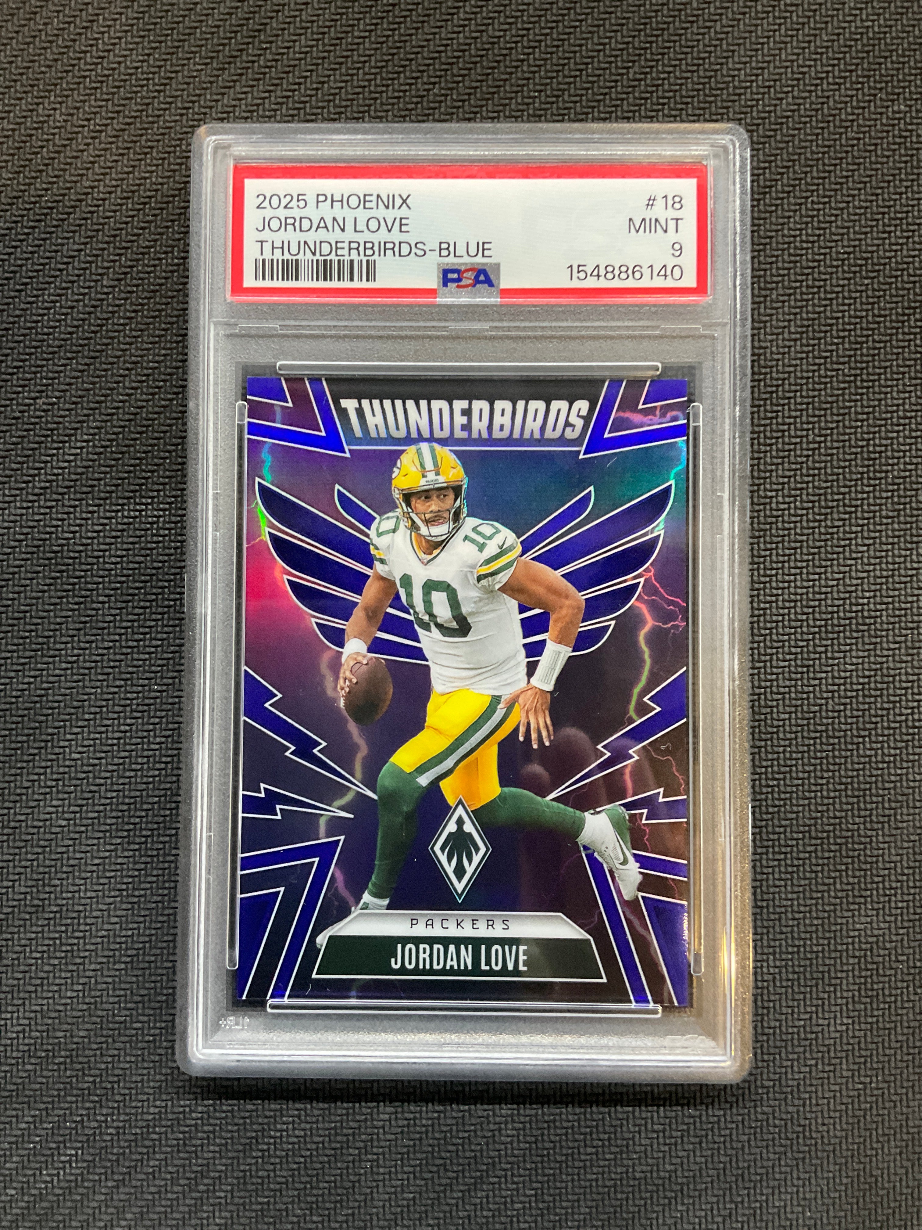 2025 Phoenix Jordan Love Thunderbirds Blue /199 PSA 9