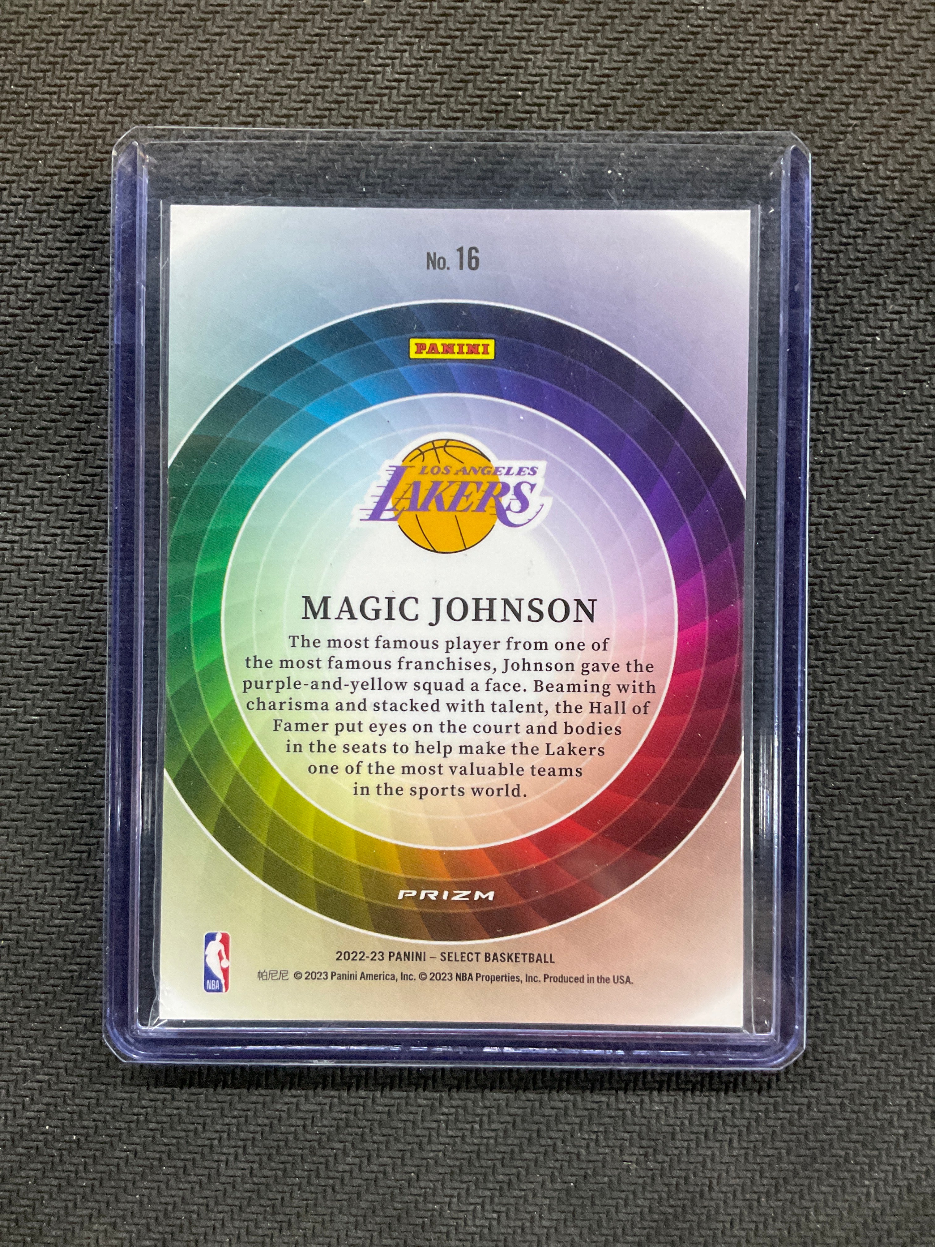 2022-23 Select Magic Johnson Color Wheel Lakers