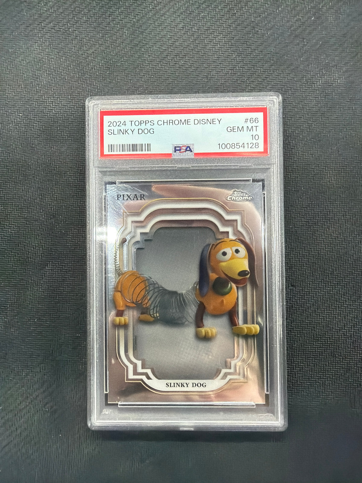 2024 Topps Chrome Disney Slinky Dogg #66 PSA 10 128