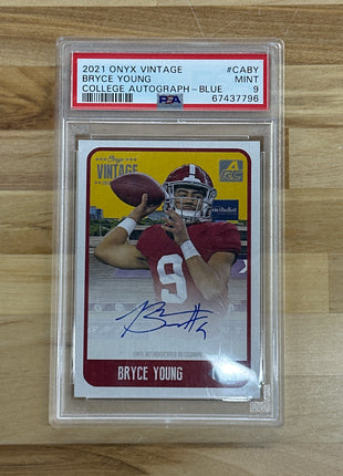 2021 Onyx Bryce Young Auto PSA 9 Alabama