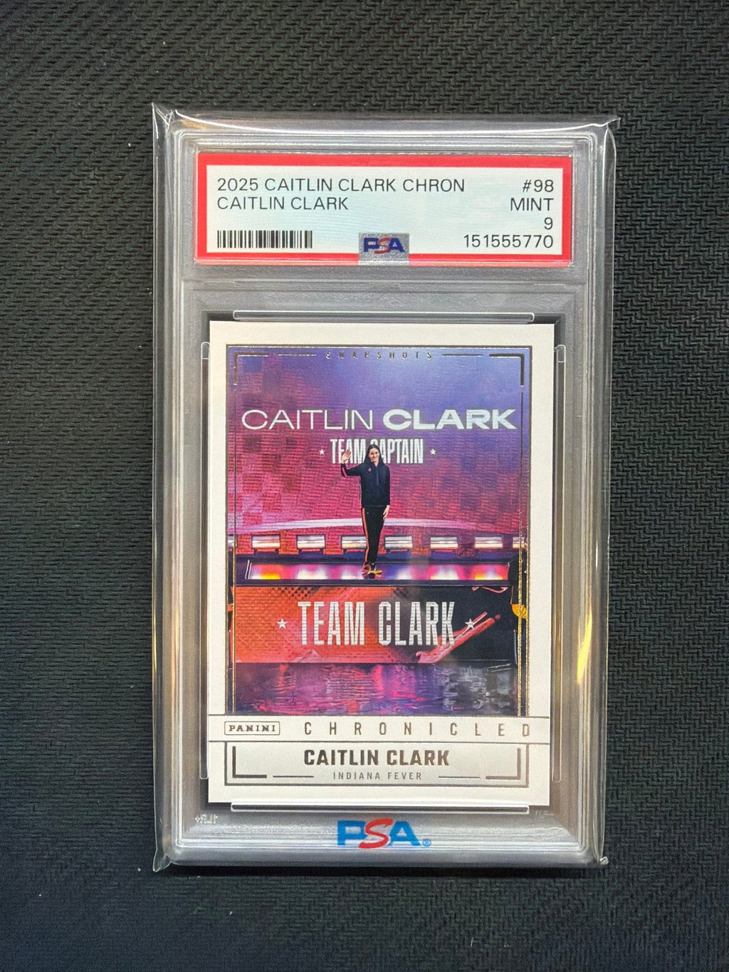 2025 Caitlin Clark Chronicled Caitlin Clark Team Clark PSA 9