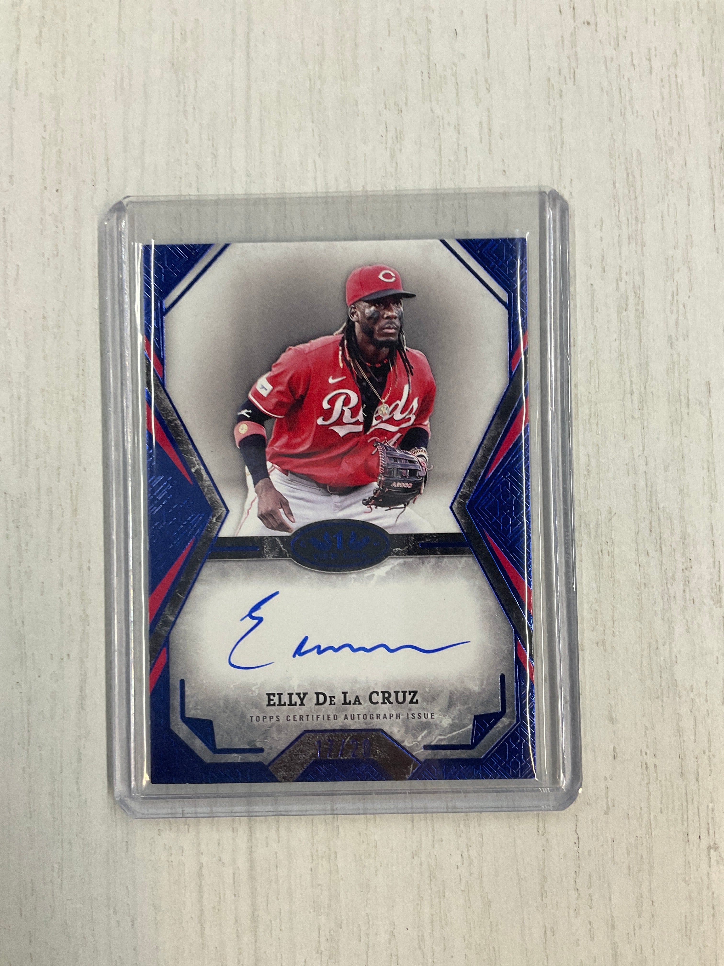 2025 Topps Tier One Elly De La Cruz Auto /20 Blue