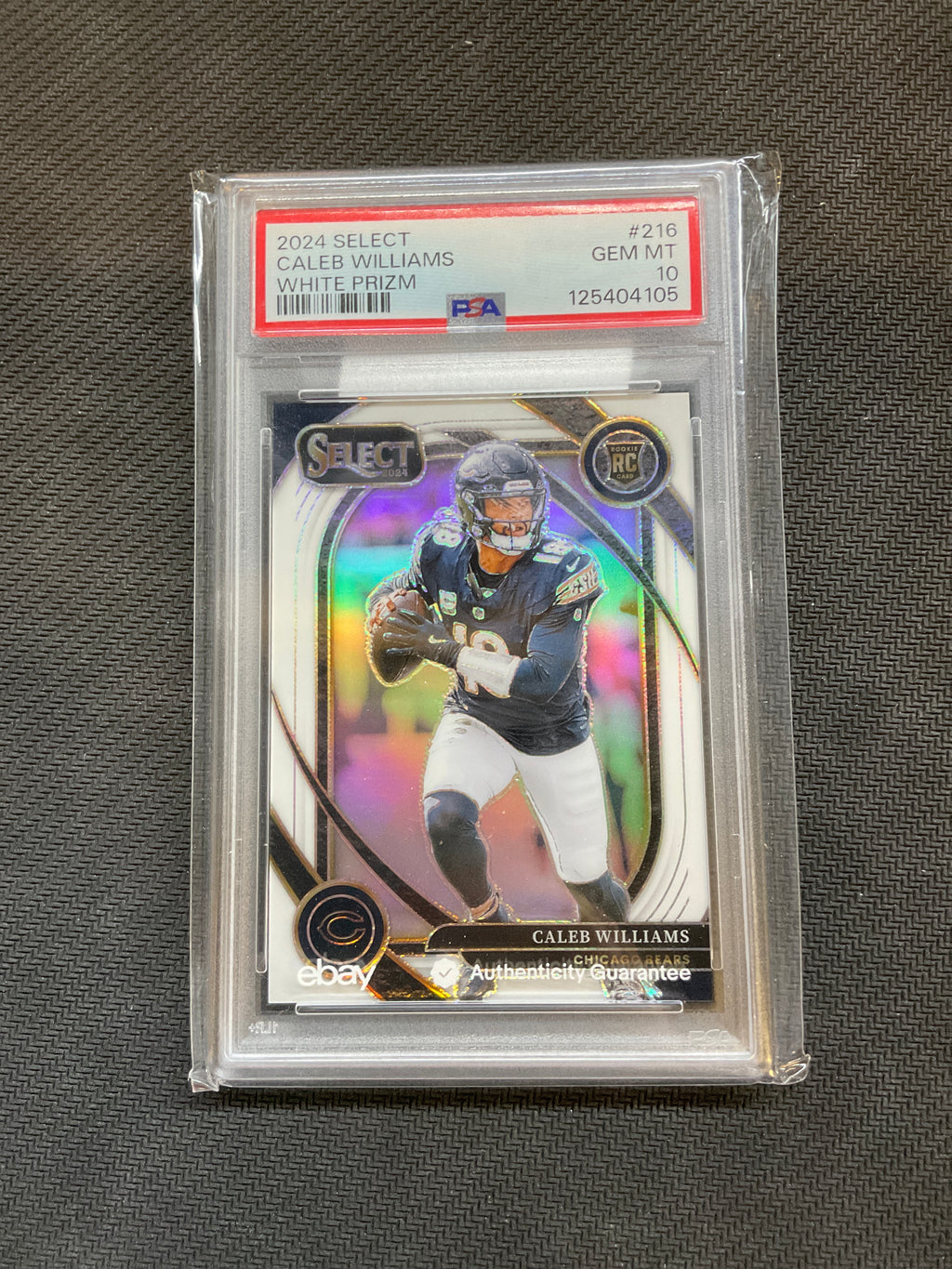 2024 Select Caleb Williams White Prizm /35 Rookie PSA 10 Bears