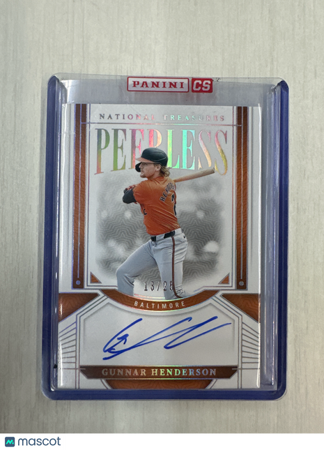 2024 National Treasures Gunnar Henderson Peerless Auto /25