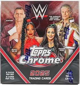 2025 Topps Chrome WWE Wrestling Mega Box