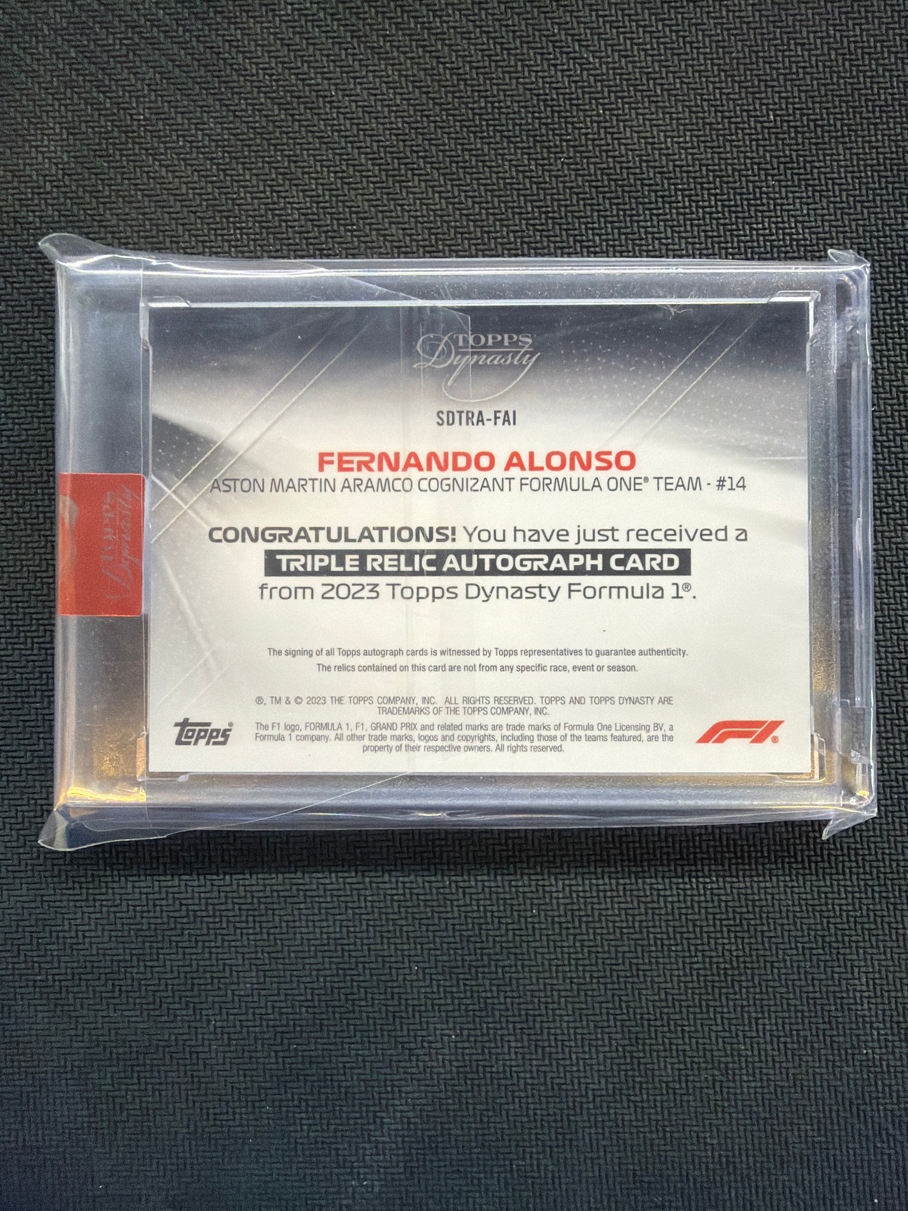 2023 Topps Dynasty Fernando Alonso Patch Auto /2